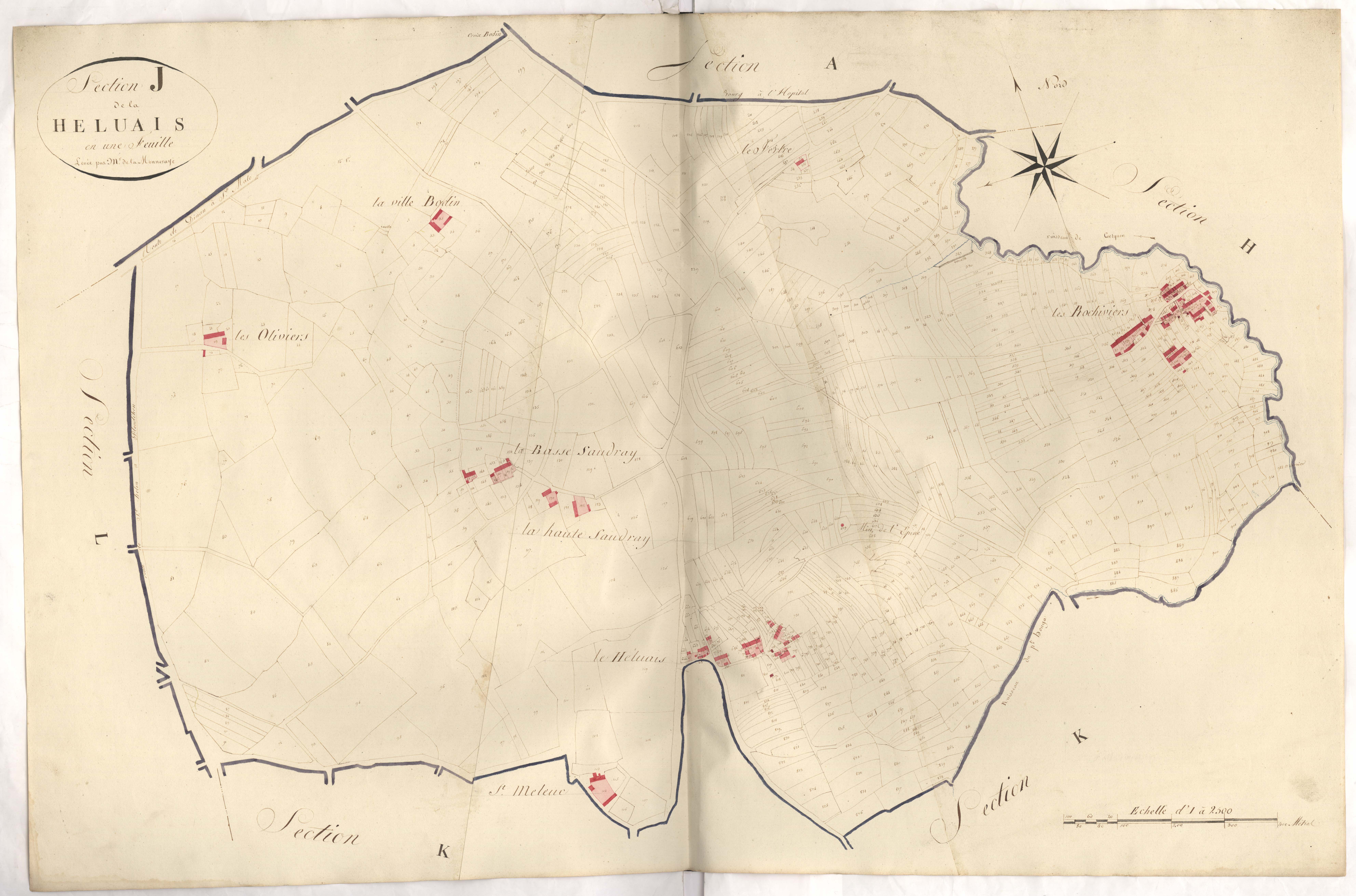 Pleudihen-sur-Rance - Section D, 1re feuille