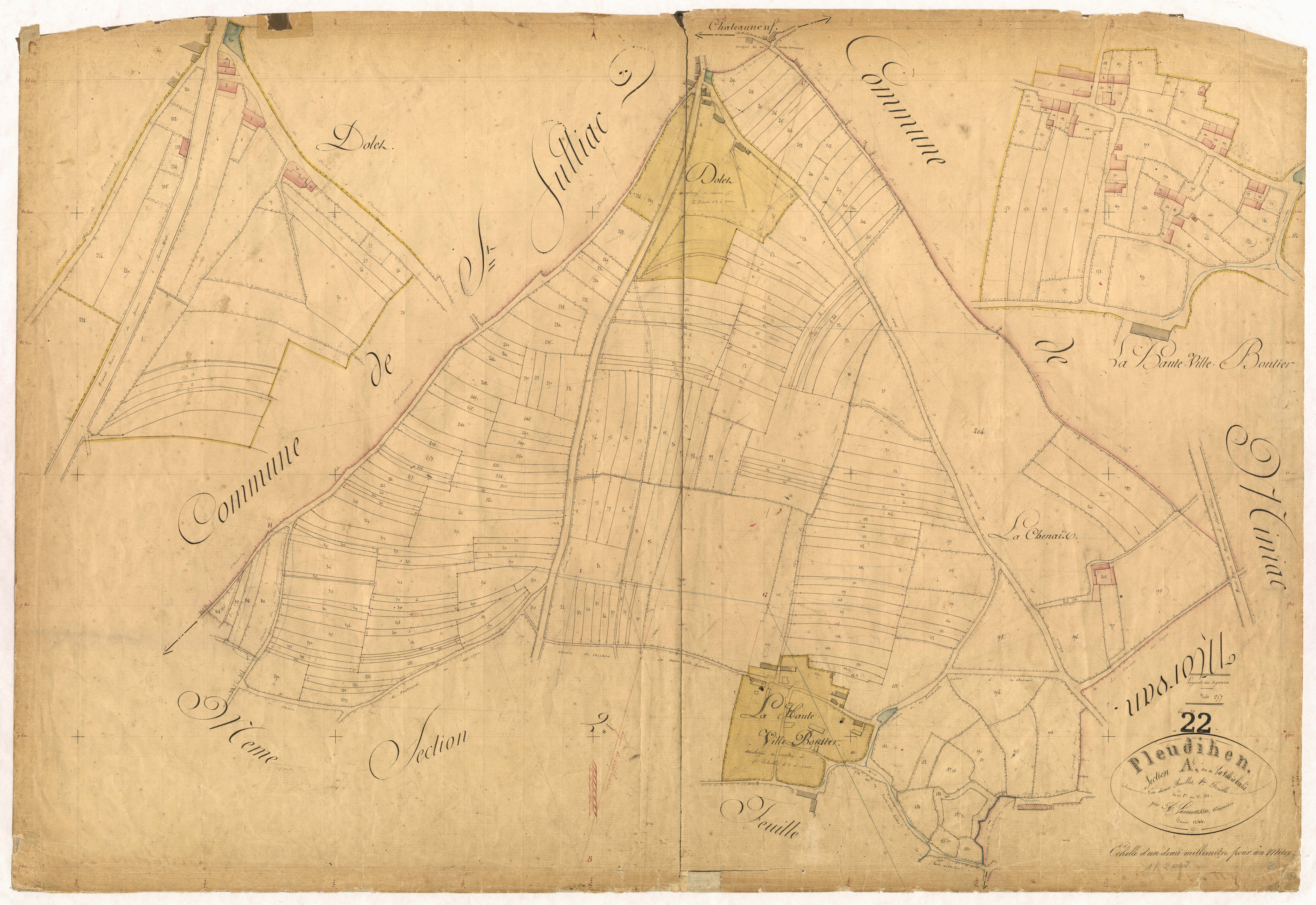 Pleudihen-sur-Rance - Section A, 1re feuille