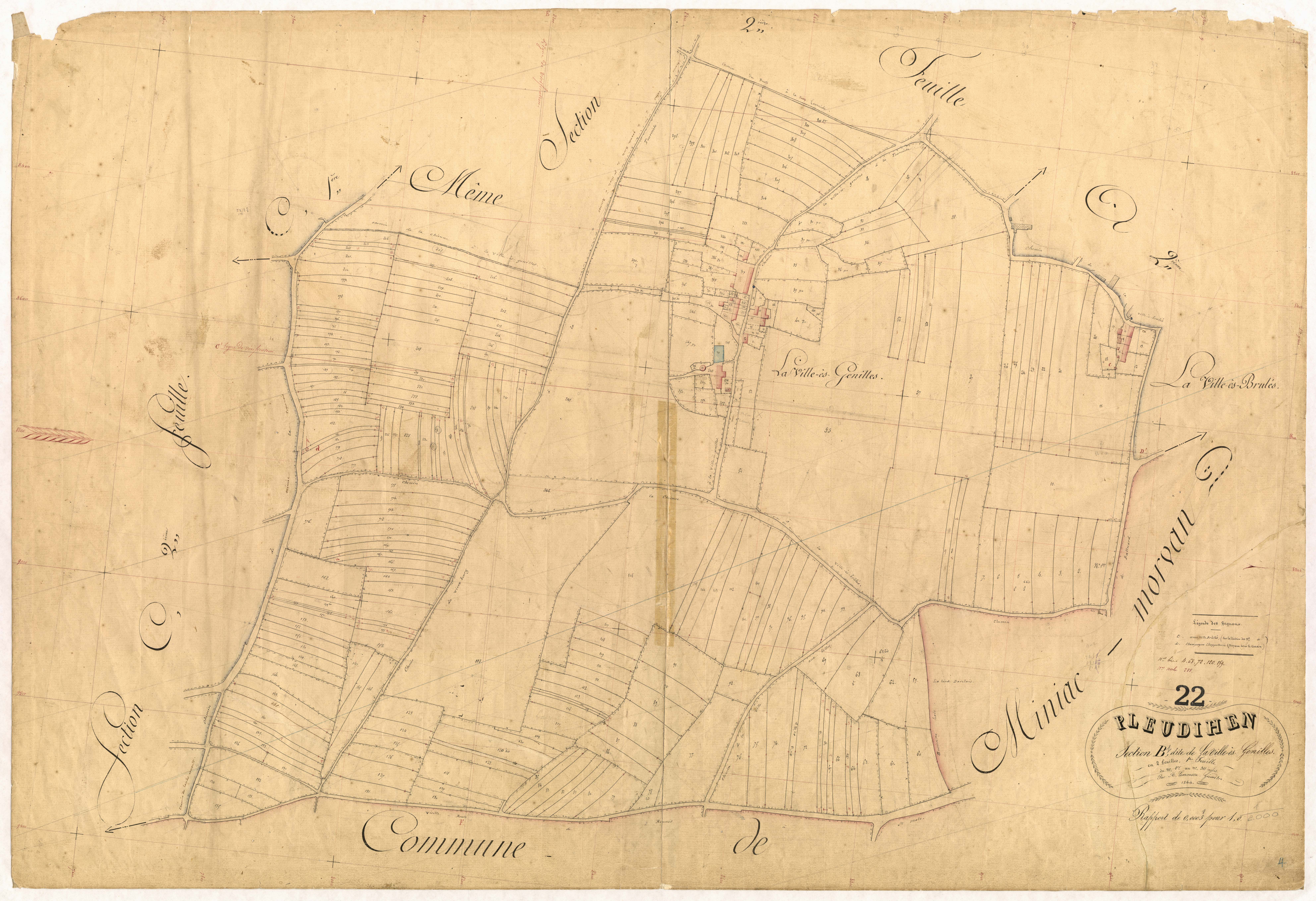 Pleudihen-sur-Rance - Section B, 1re feuille