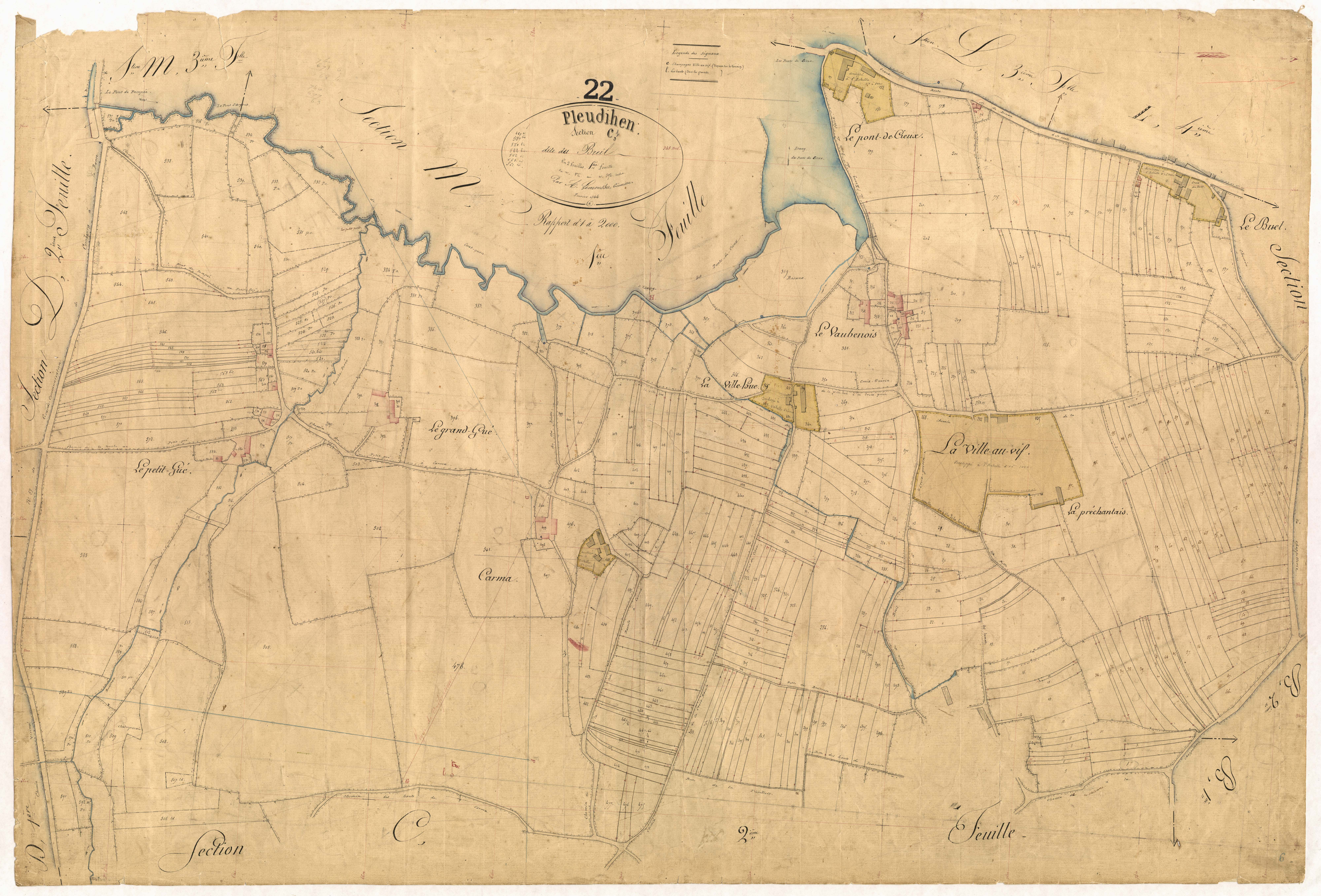 Pleudihen-sur-Rance - Section C, 1re feuille