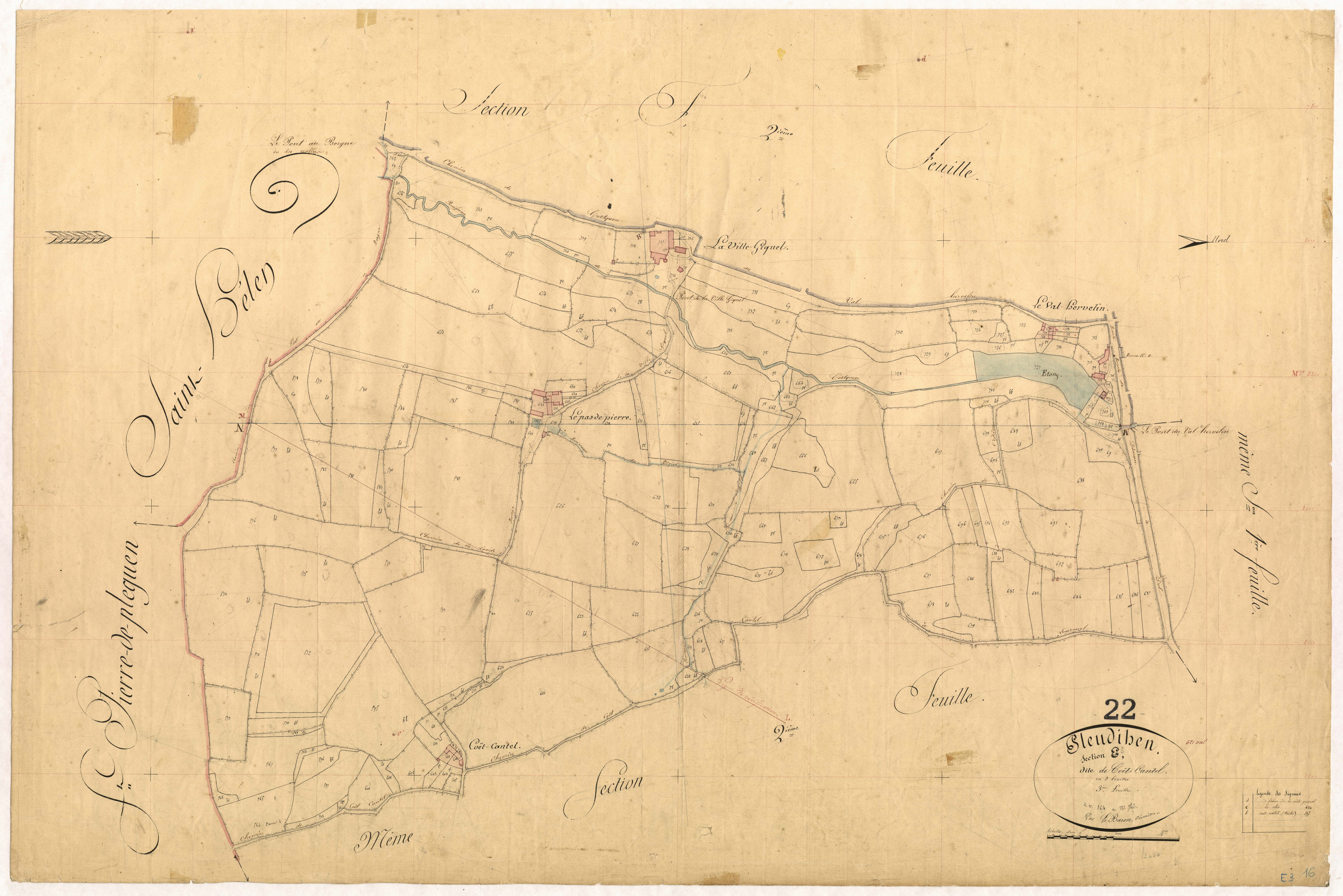 Pleudihen-sur-Rance - Section E, 3e feuille