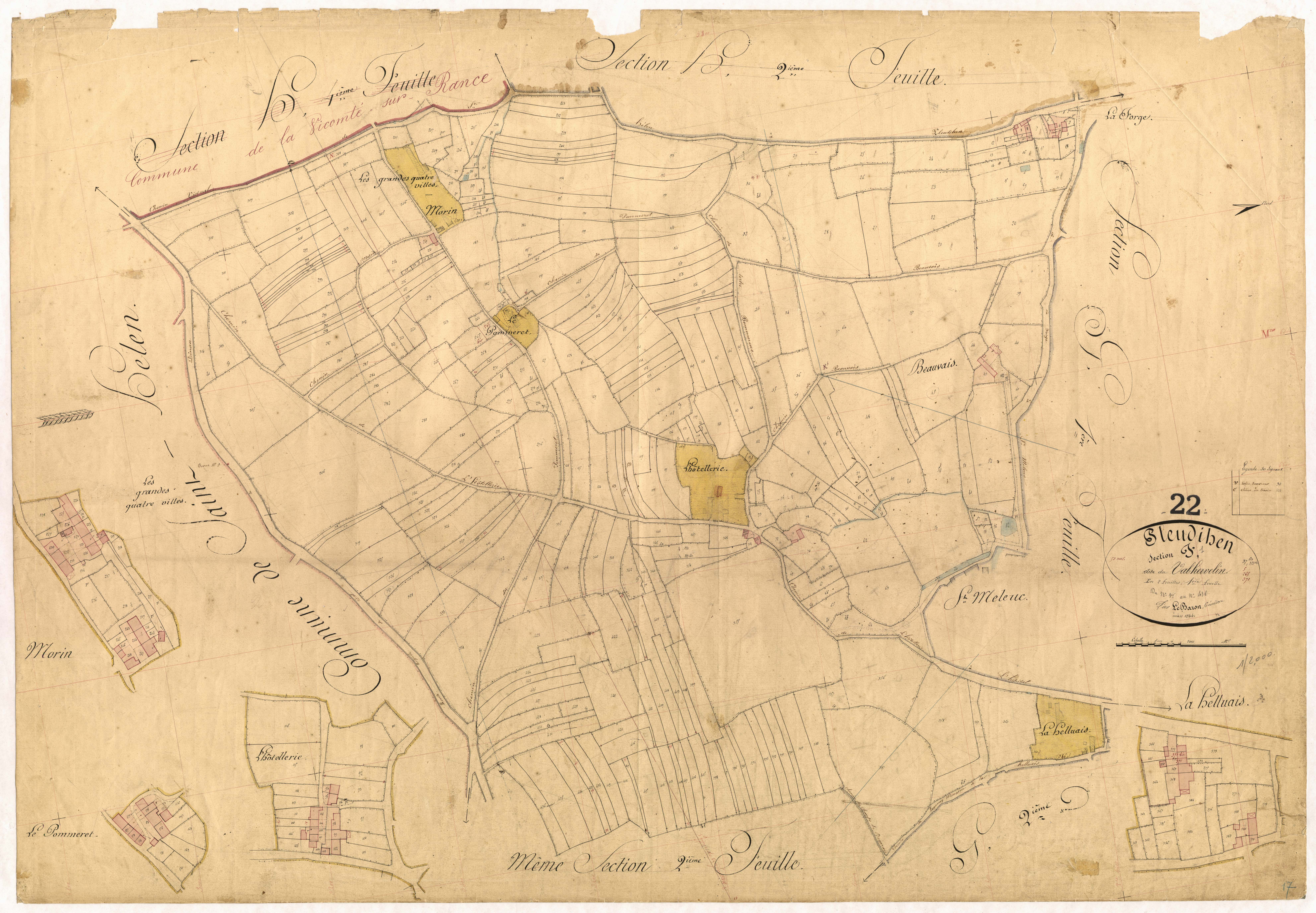Pleudihen-sur-Rance - Section F, 1re feuille