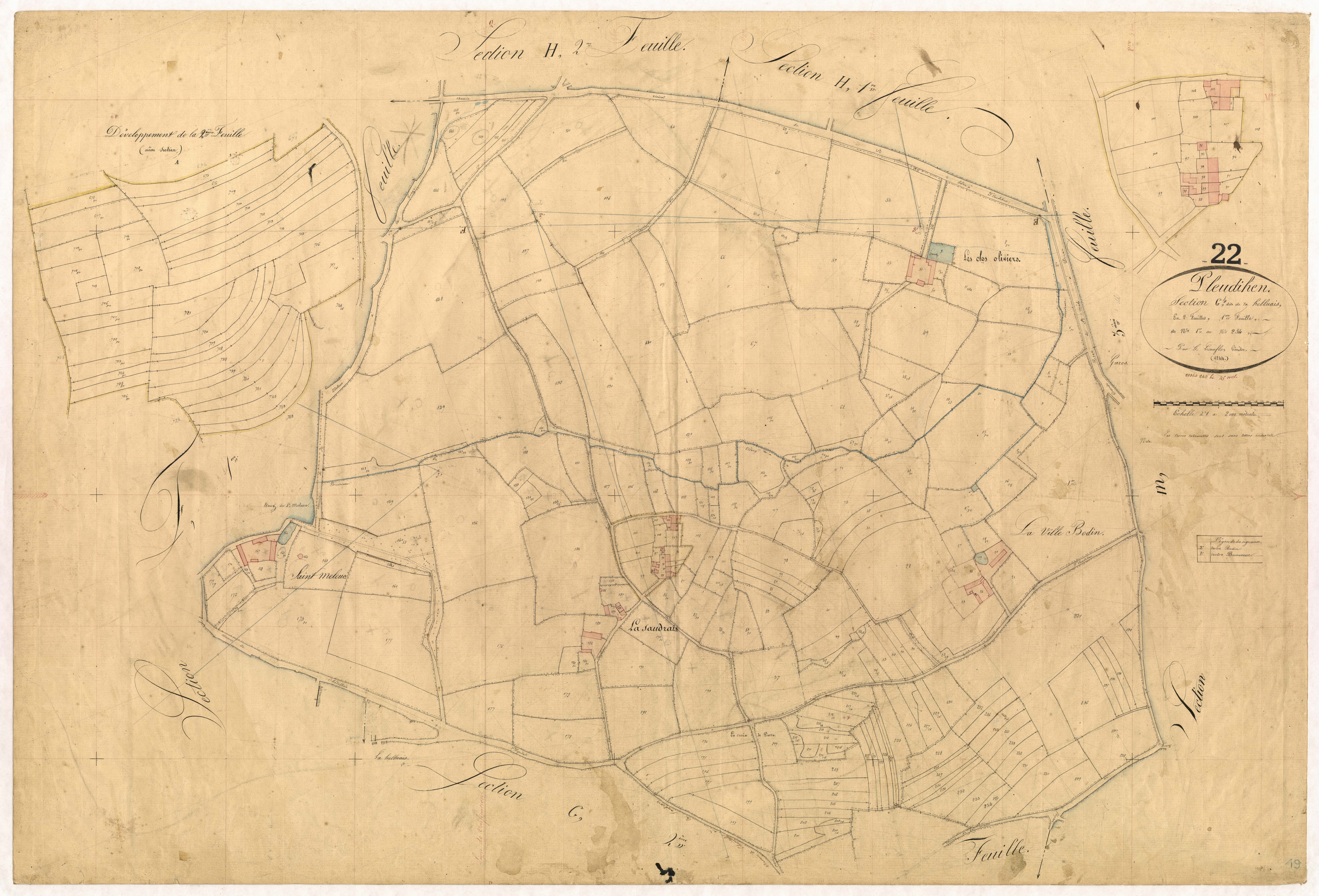 Pleudihen-sur-Rance - Section G, 1re feuille
