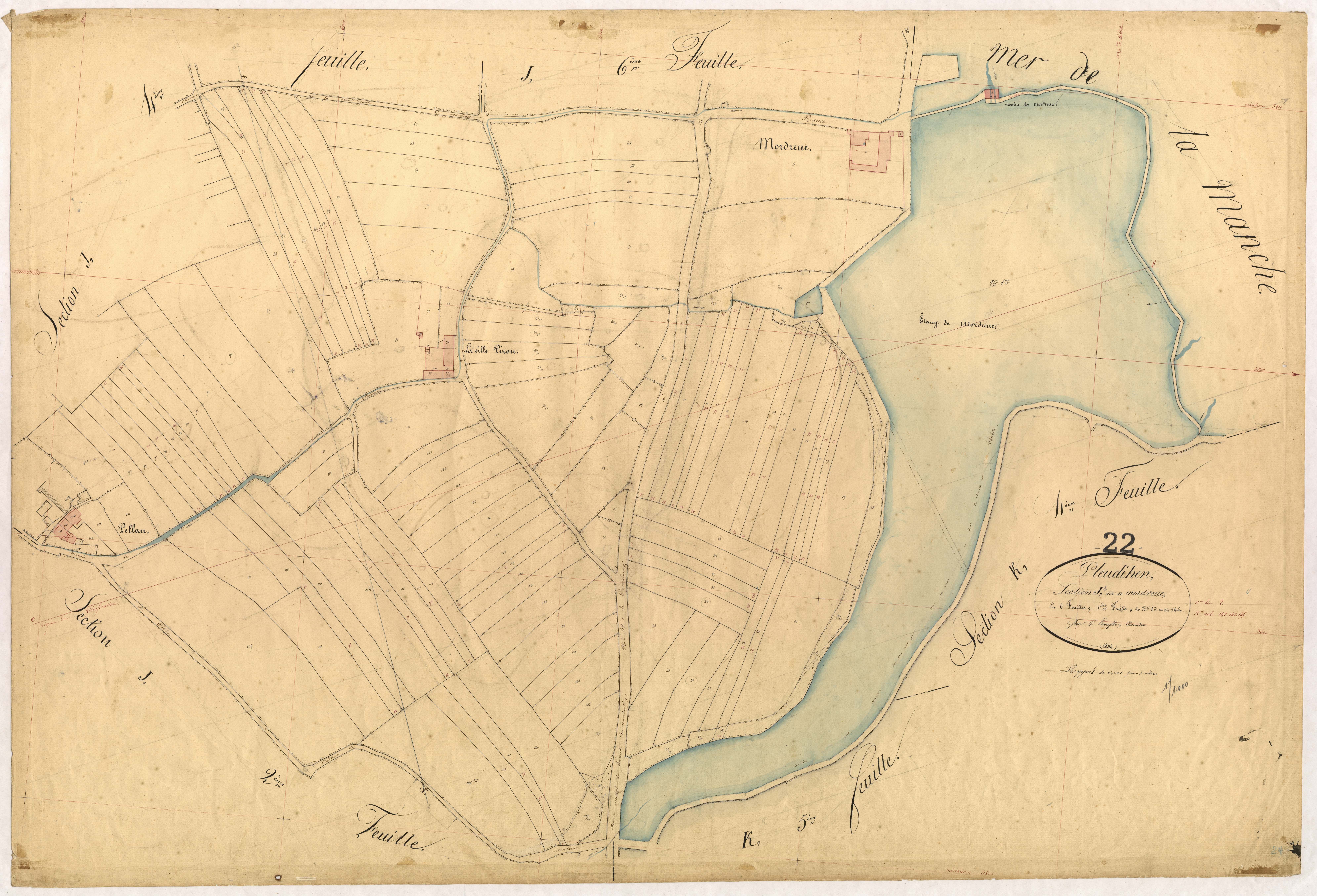 Pleudihen-sur-Rance - Section J, 1re feuille