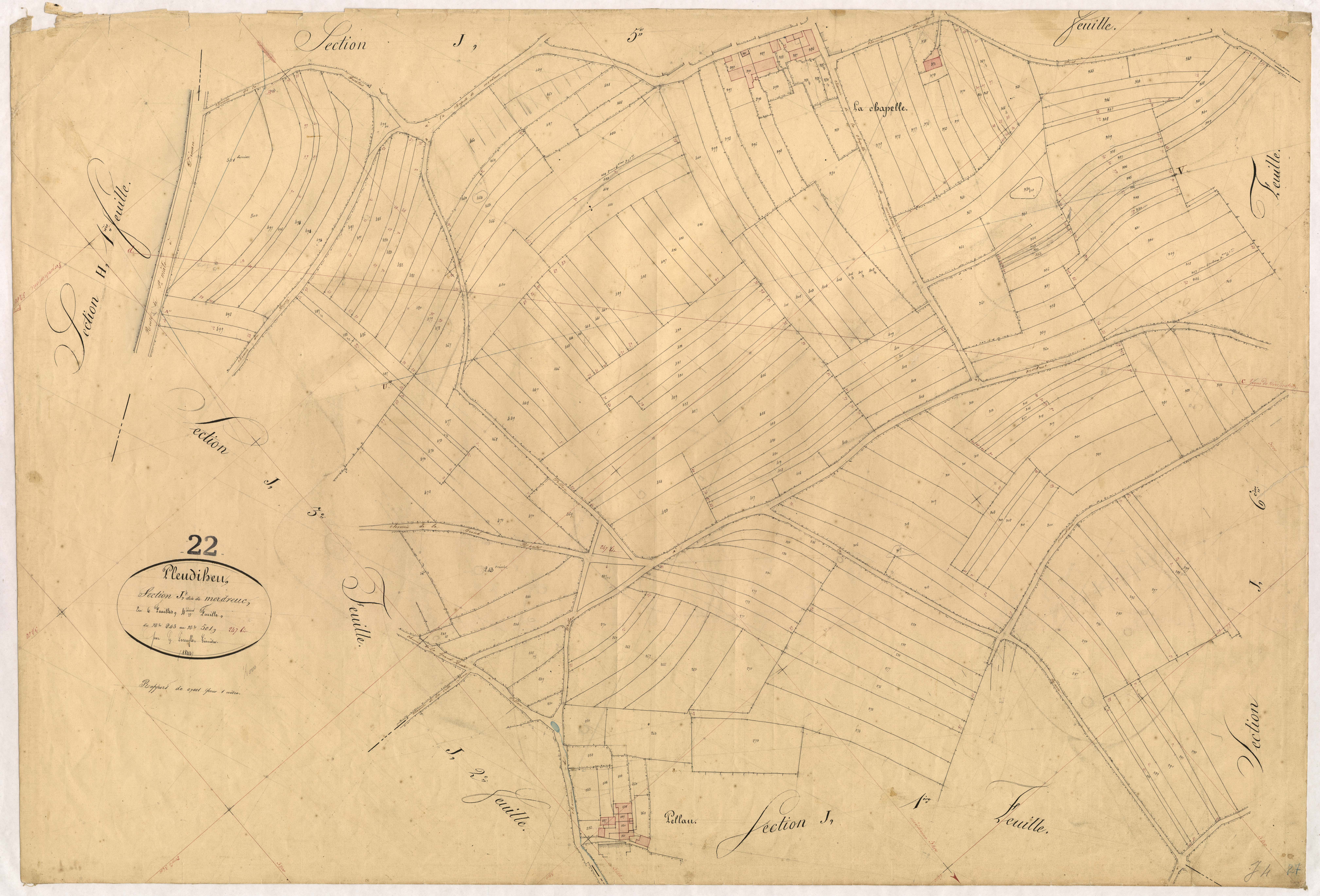 Pleudihen-sur-Rance - Section J, 4e feuille