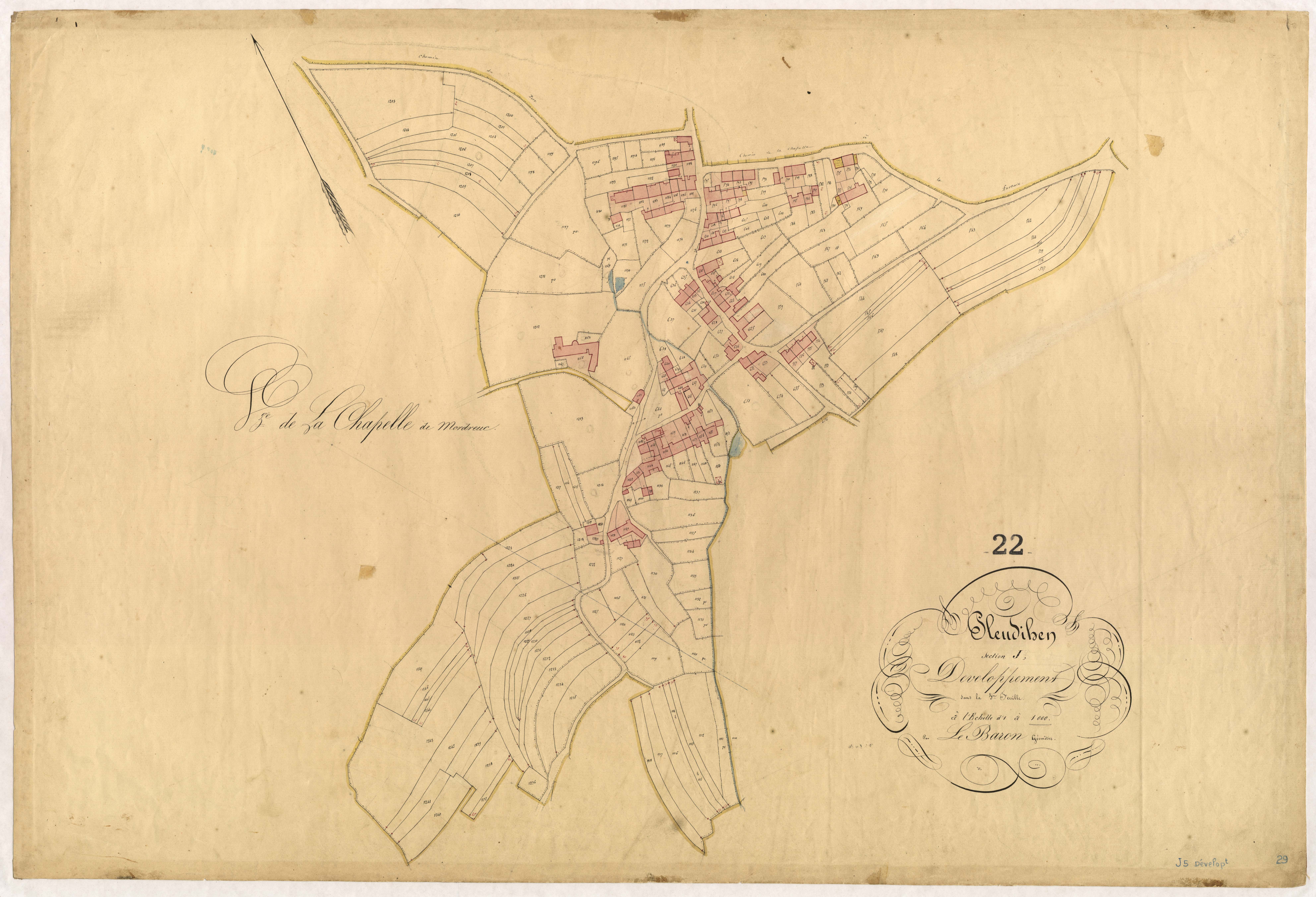 Pleudihen-sur-Rance - Section J, 5e feuille : développement