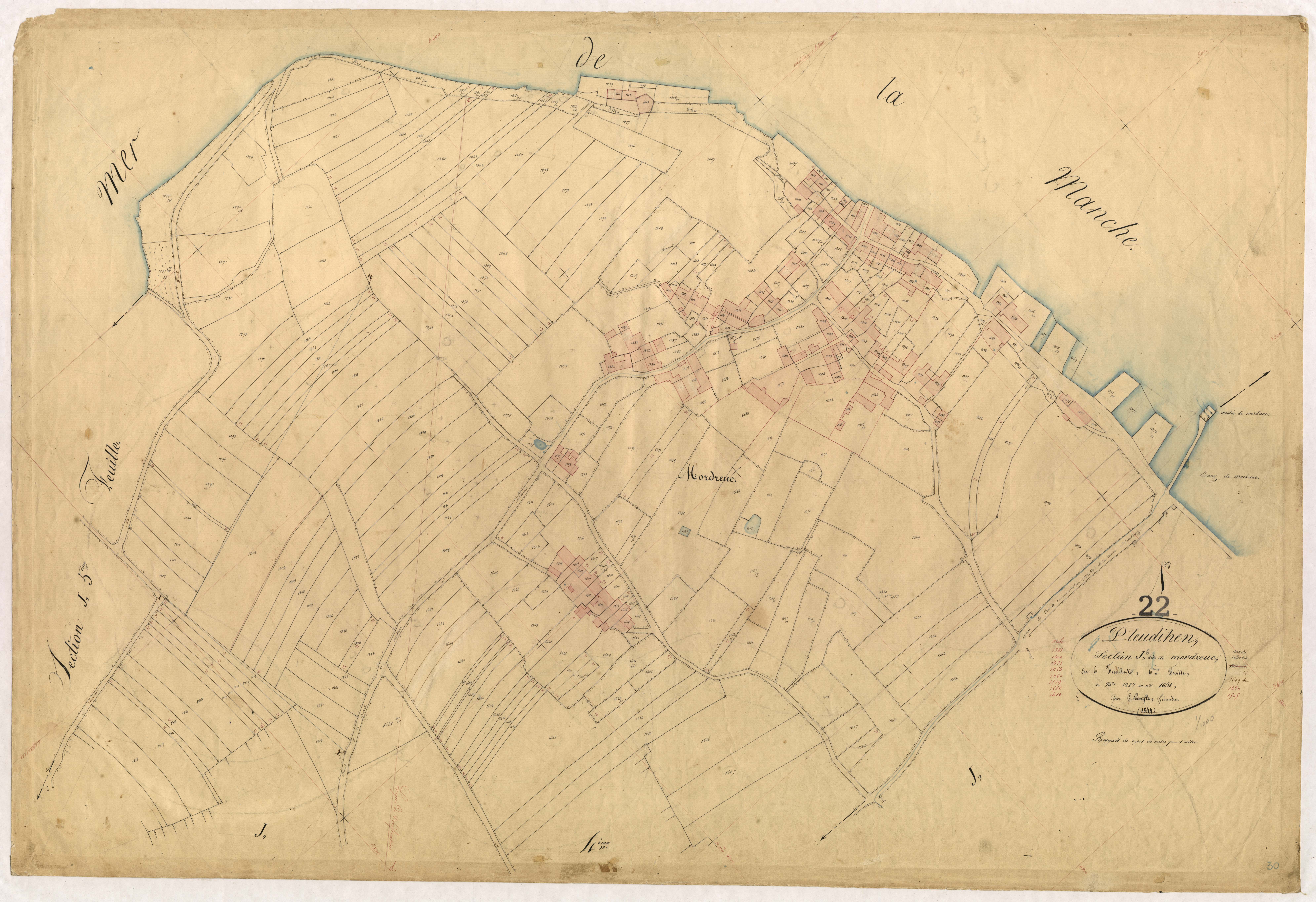Pleudihen-sur-Rance - Section J, 6e feuille