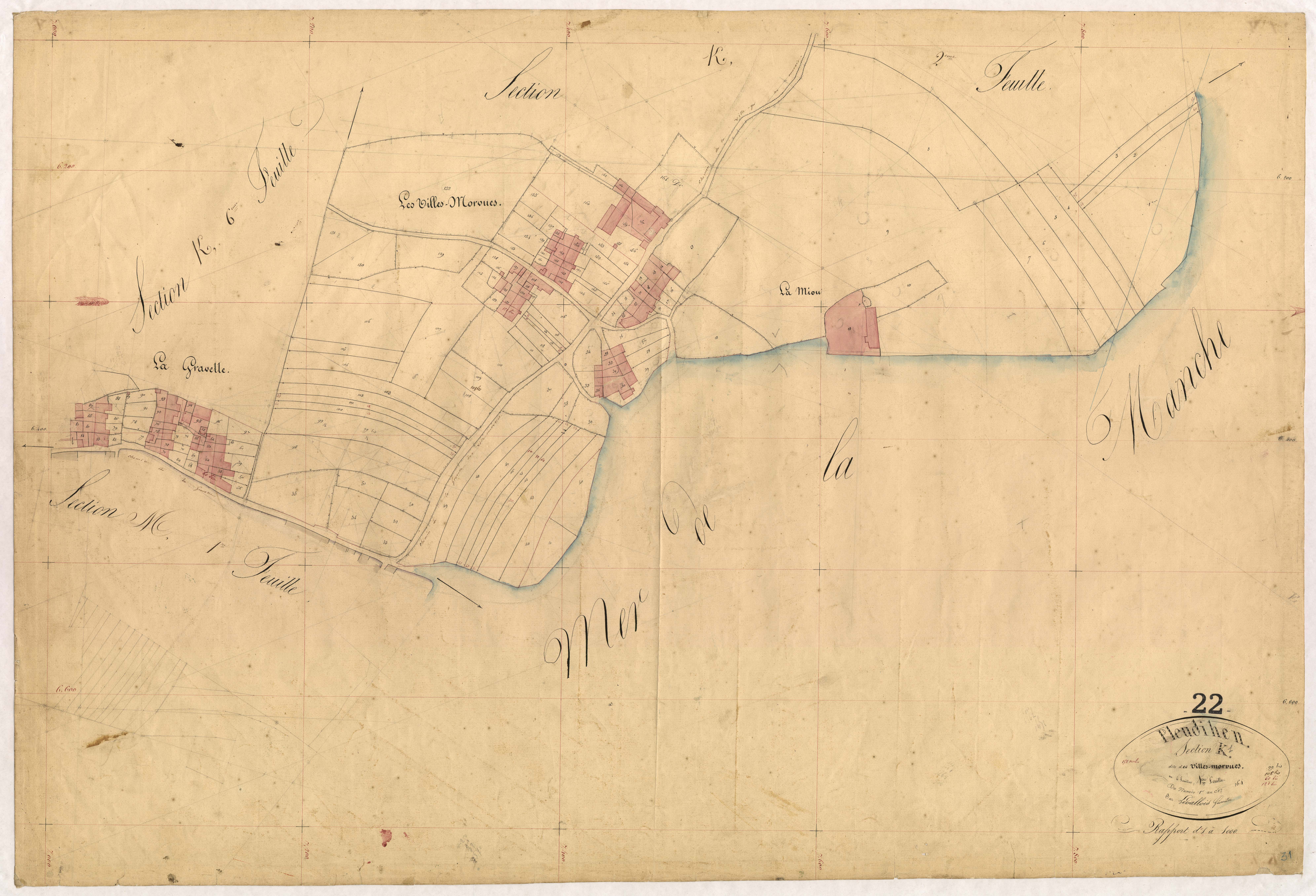 Pleudihen-sur-Rance - Section K, 1re feuille