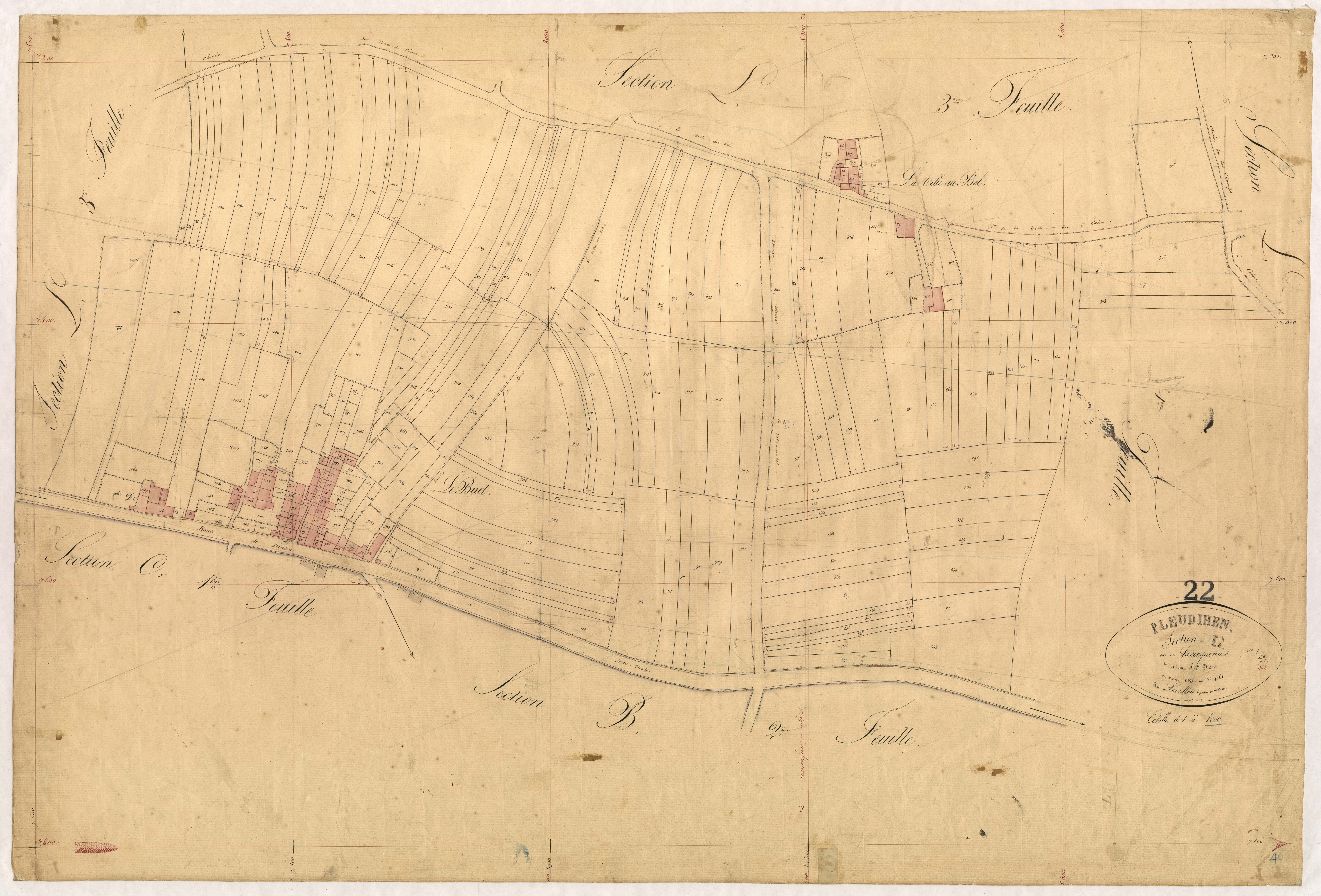 Pleudihen-sur-Rance - Section L, 4e feuille