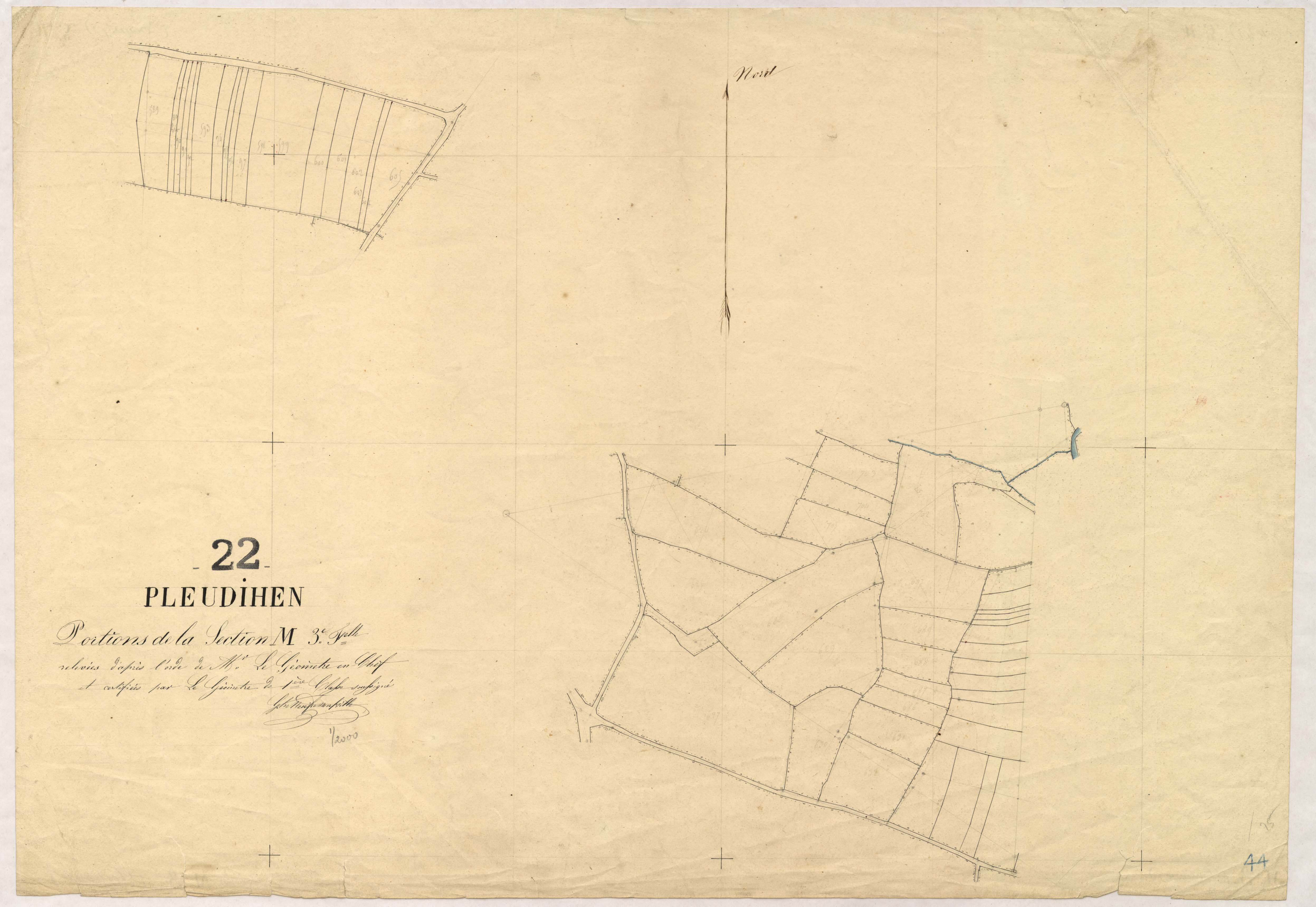 Pleudihen-sur-Rance - Section M, 3e feuille : portion