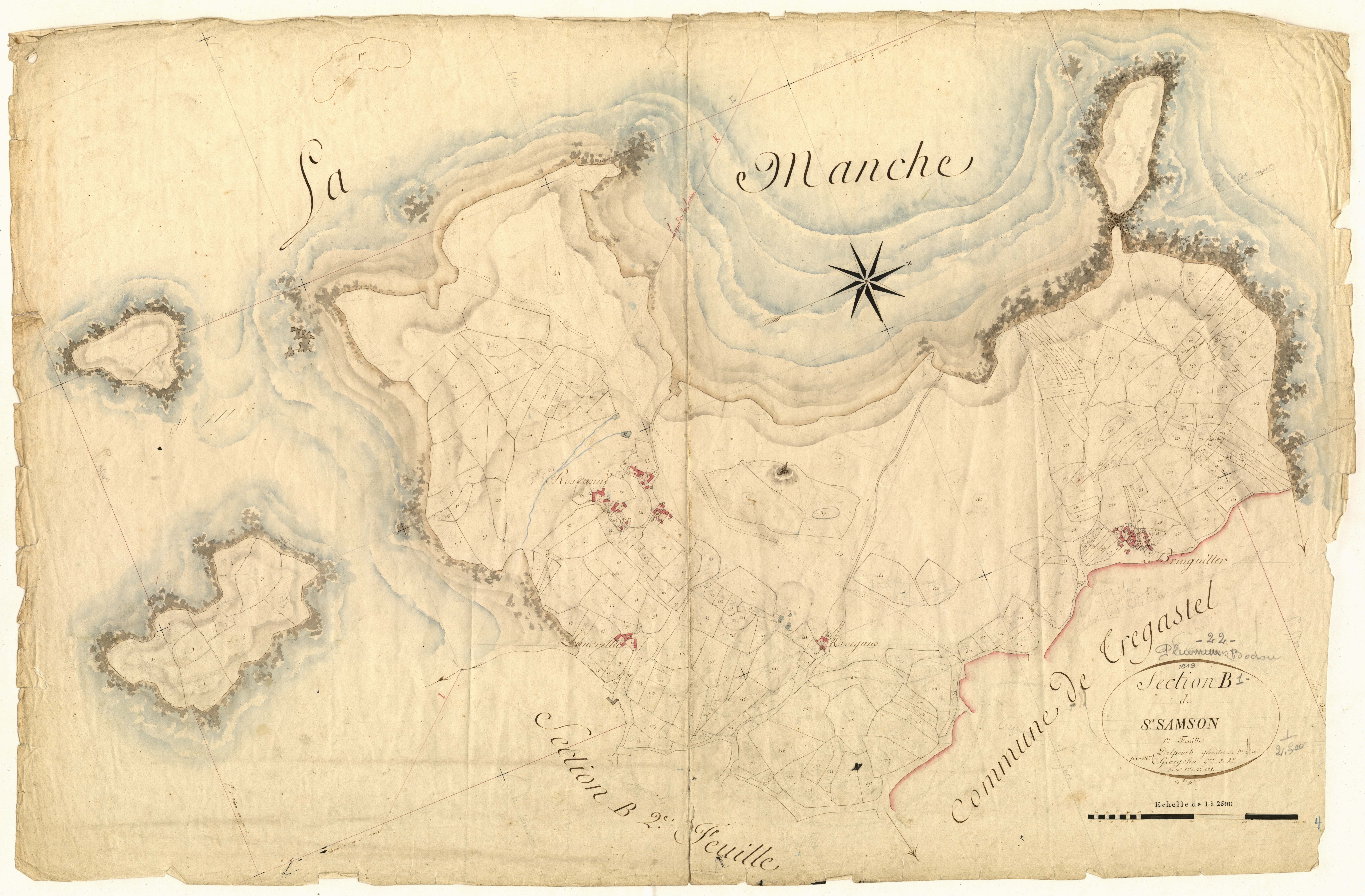 Pleumeur-Bodou - Section B, 1re feuille