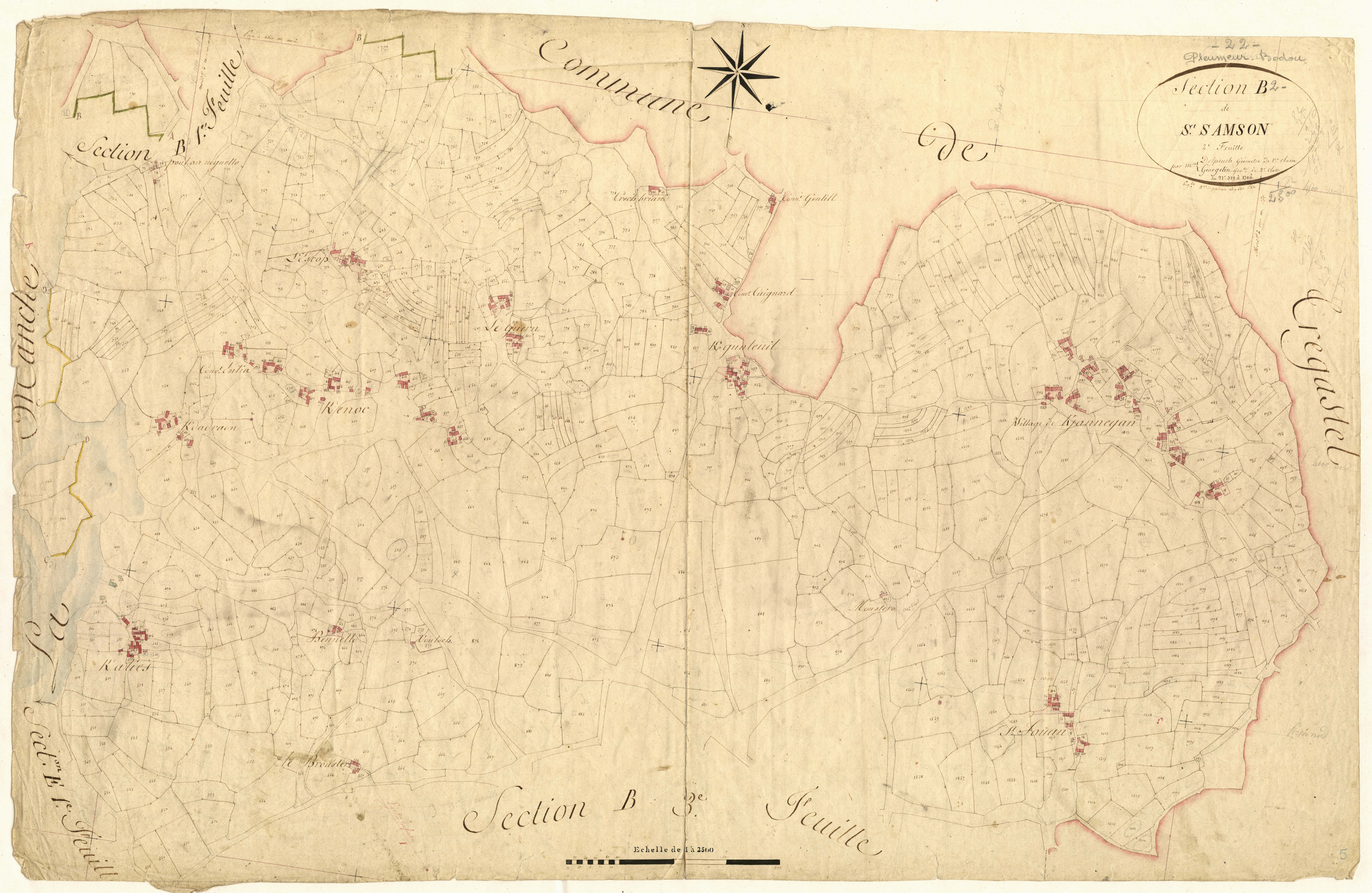 Pleumeur-Bodou - Section B, 2e feuille