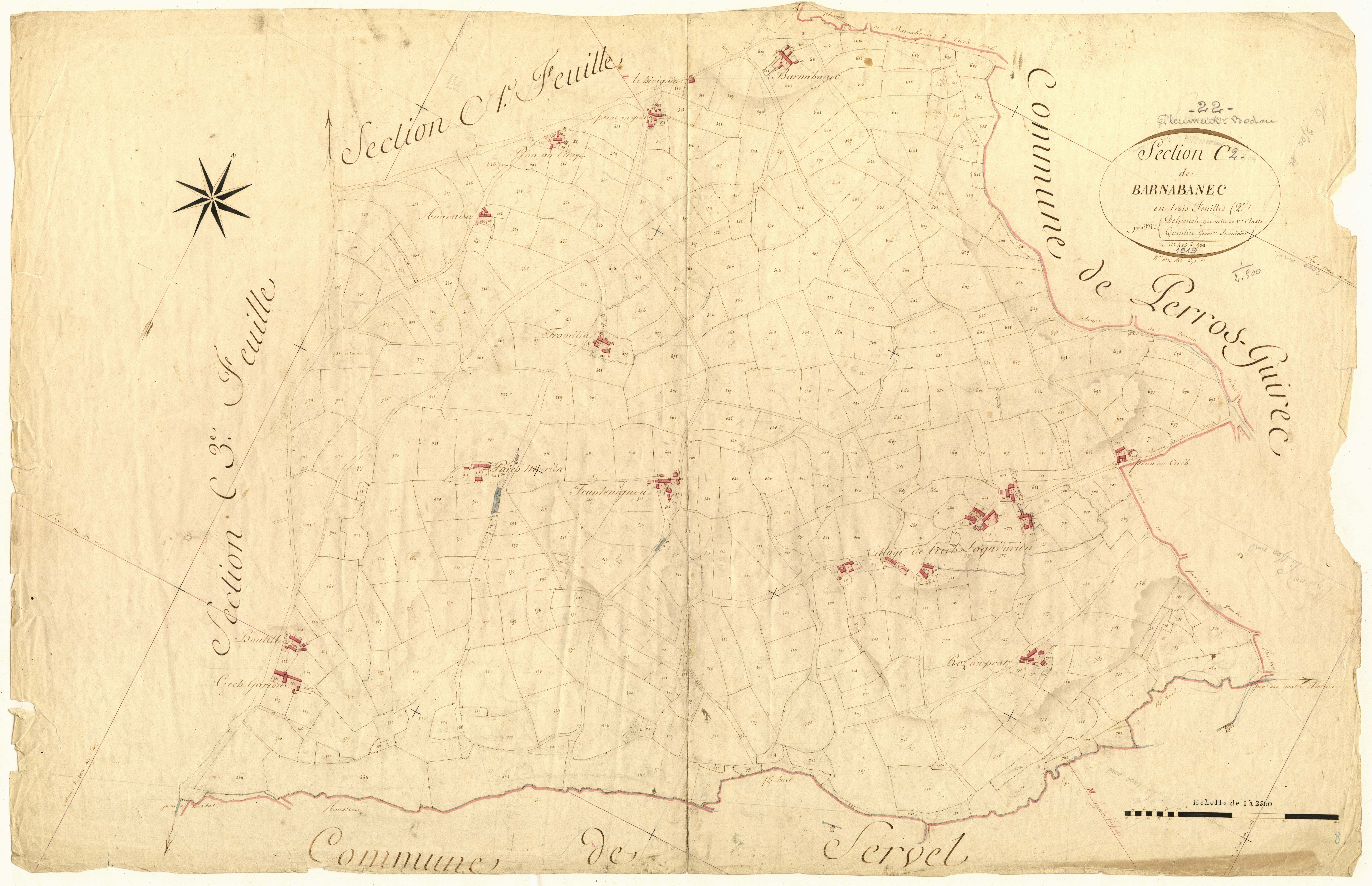 Pleumeur-Bodou - Section C, 2e feuille