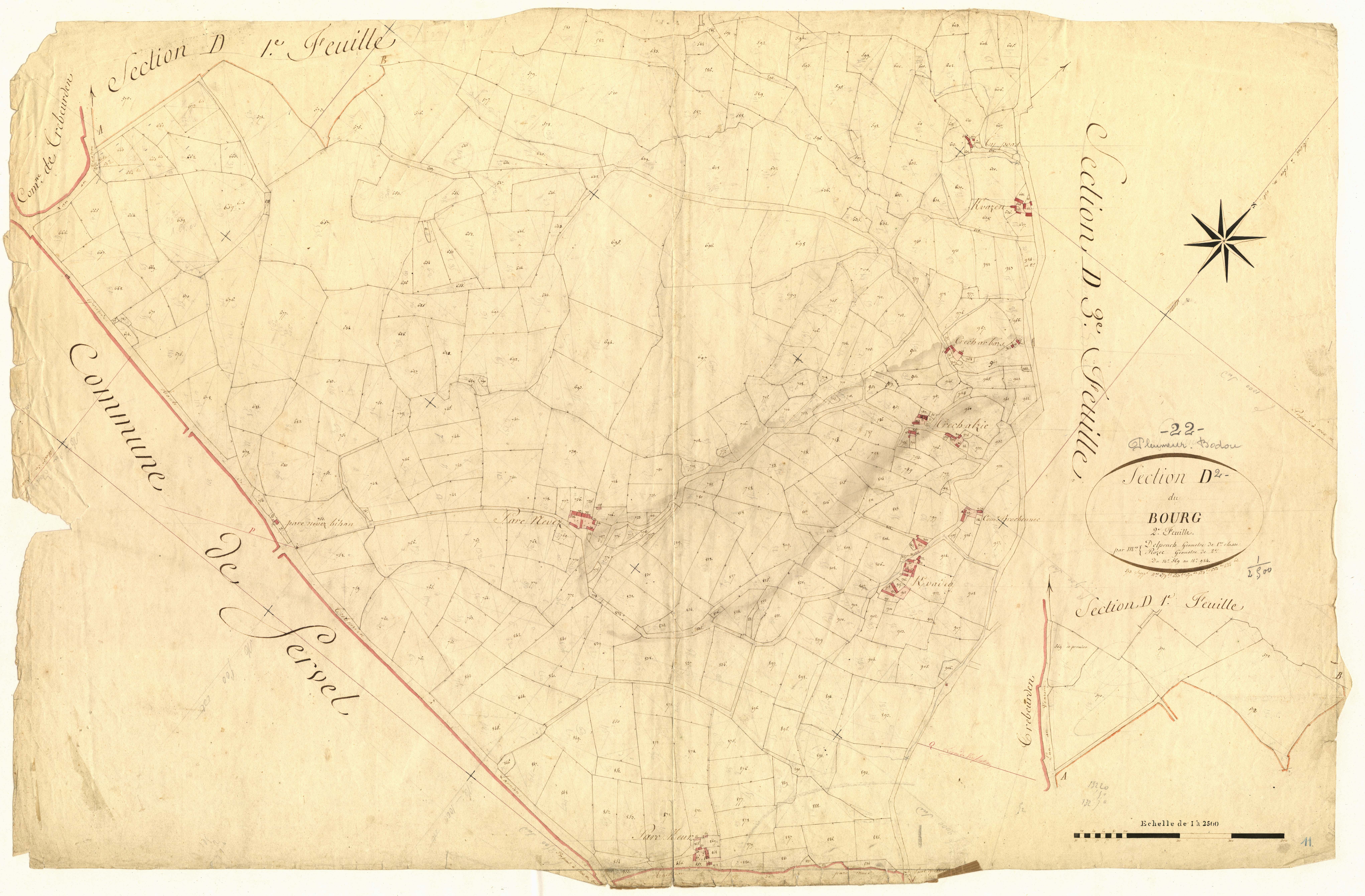 Pleumeur-Bodou - Section D, 2e feuille