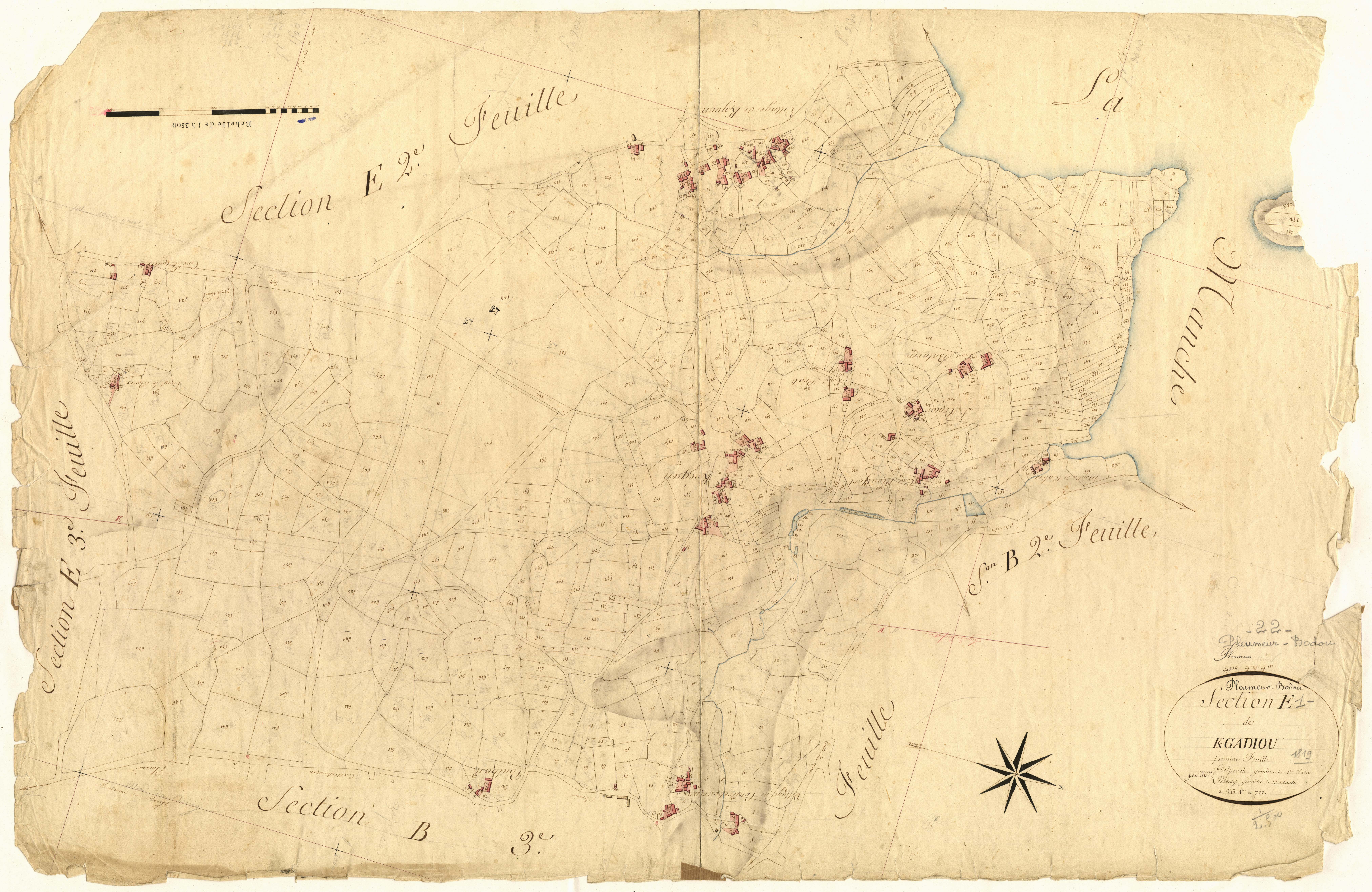 Pleumeur-Bodou - Section E, 1re feuille