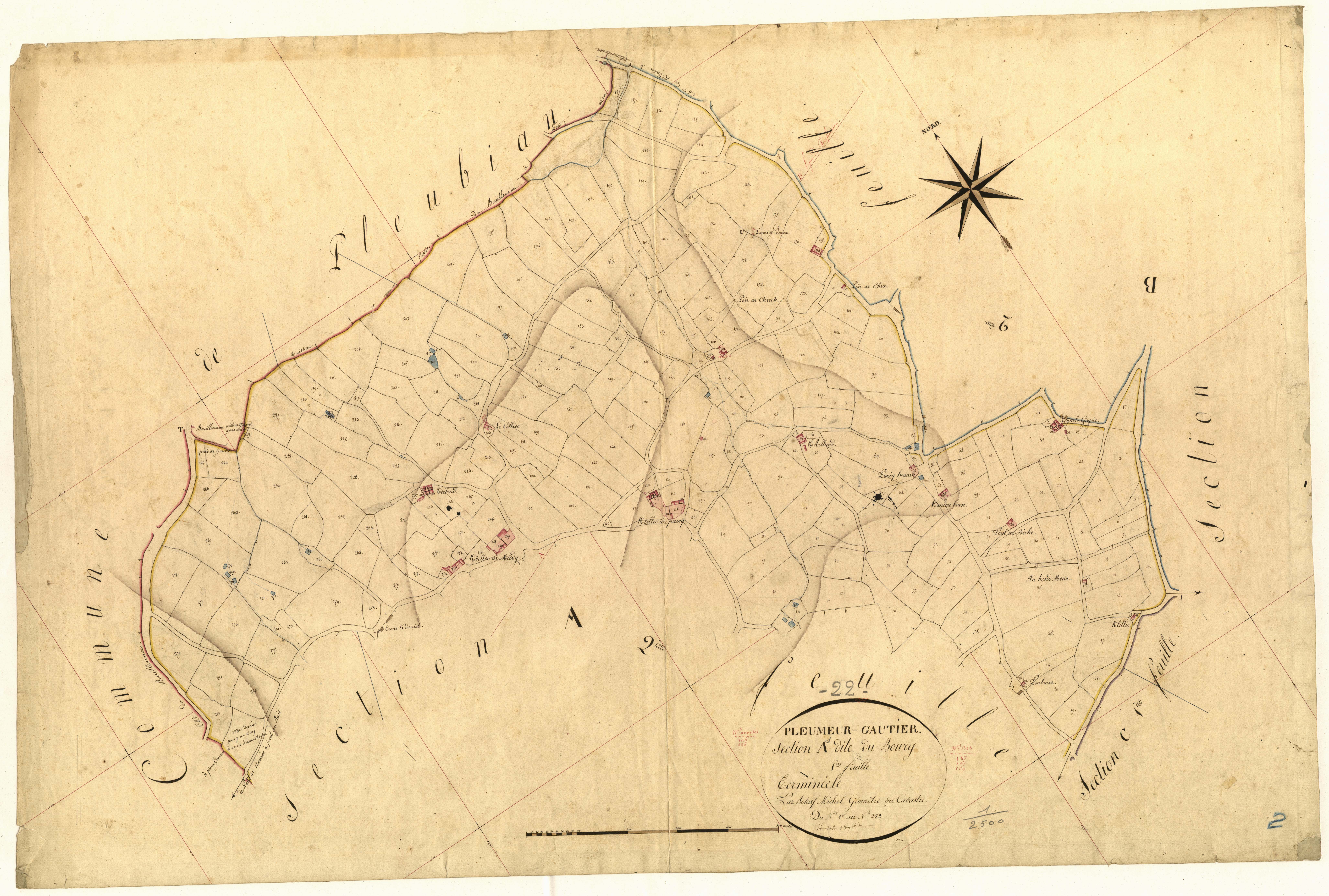 Pleumeur-Gautier - Section A, 1re feuille