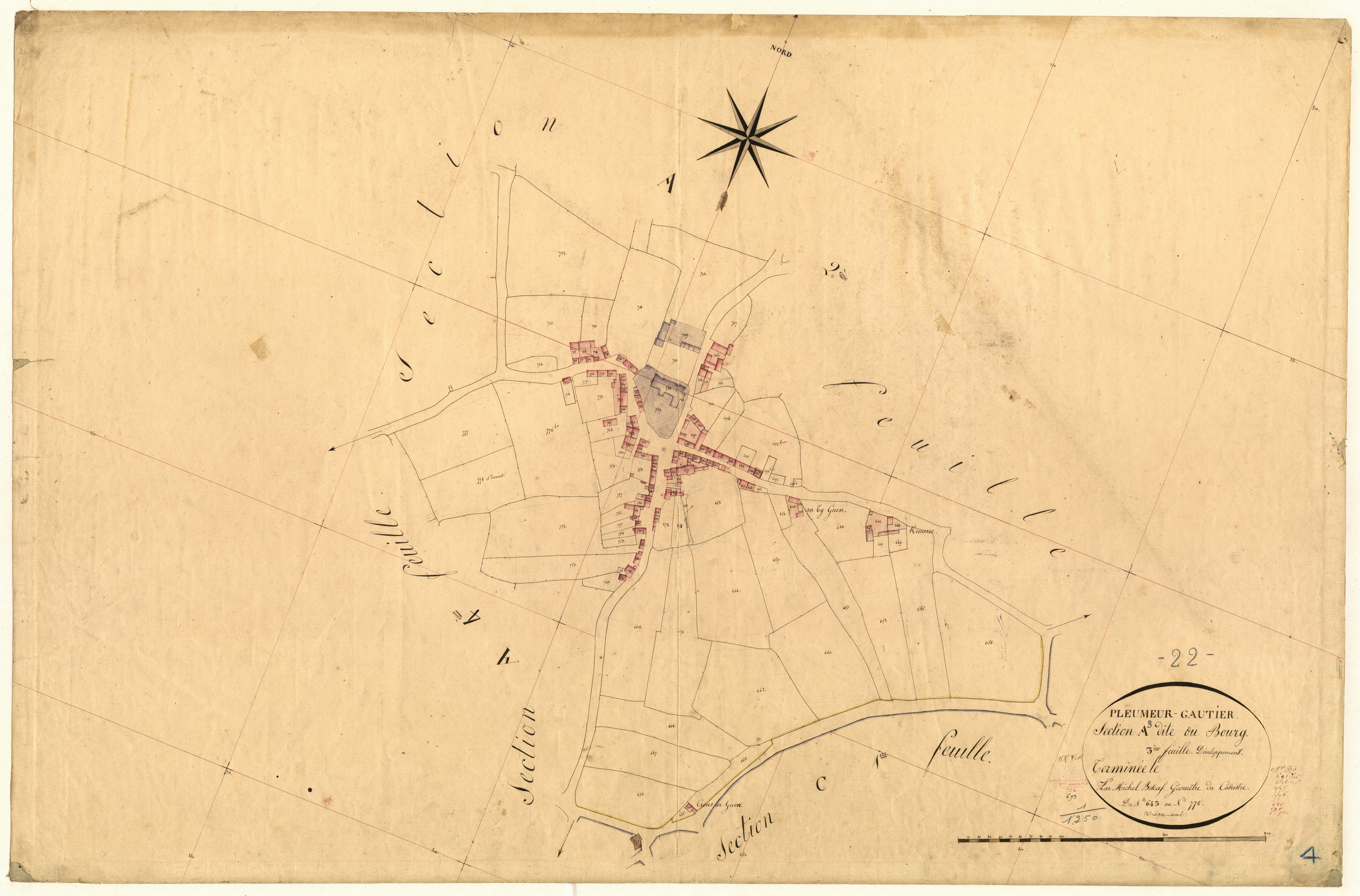 Pleumeur-Gautier - Section A, 3e feuille