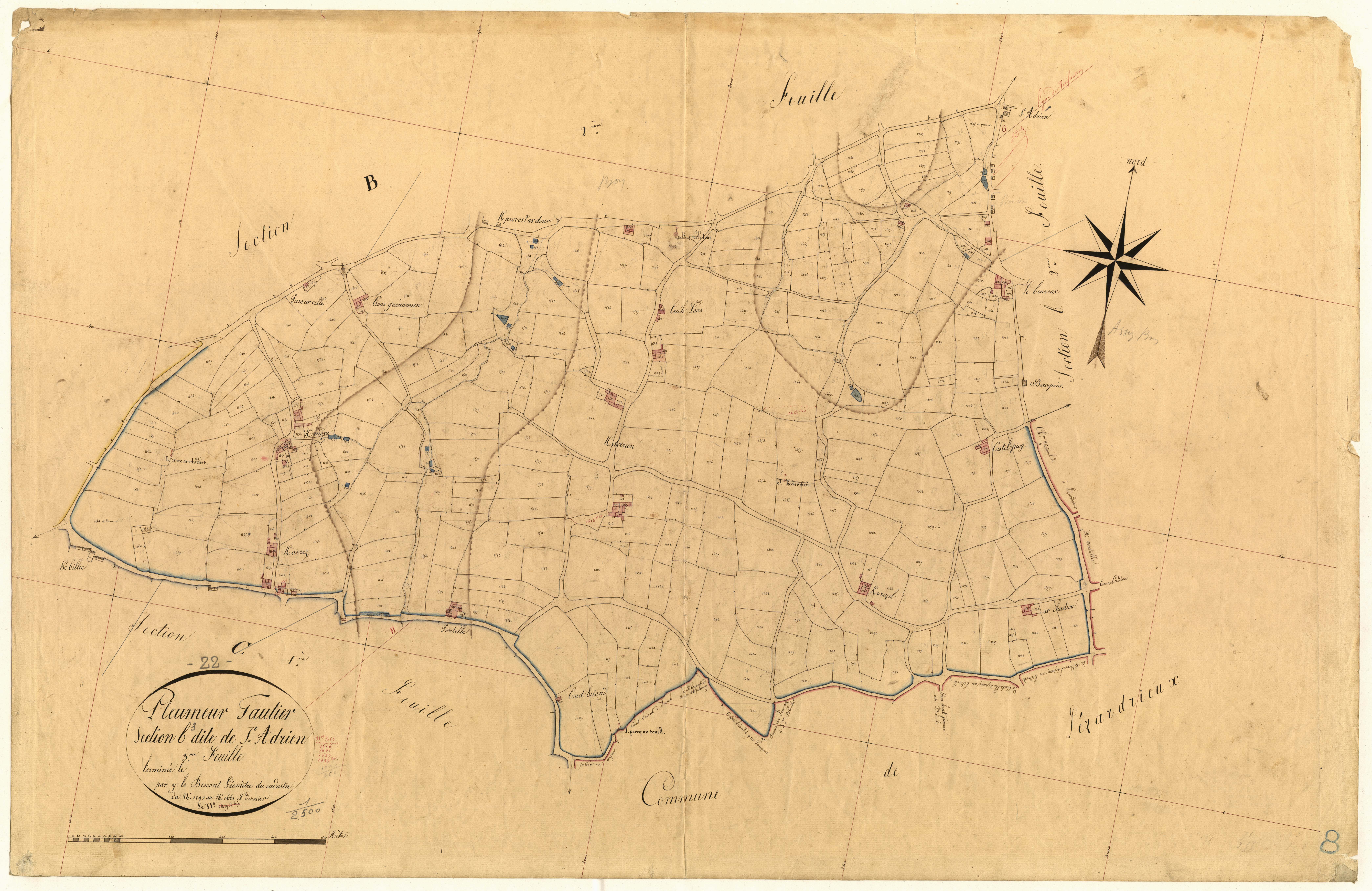 Pleumeur-Gautier - Section B, 3e feuille