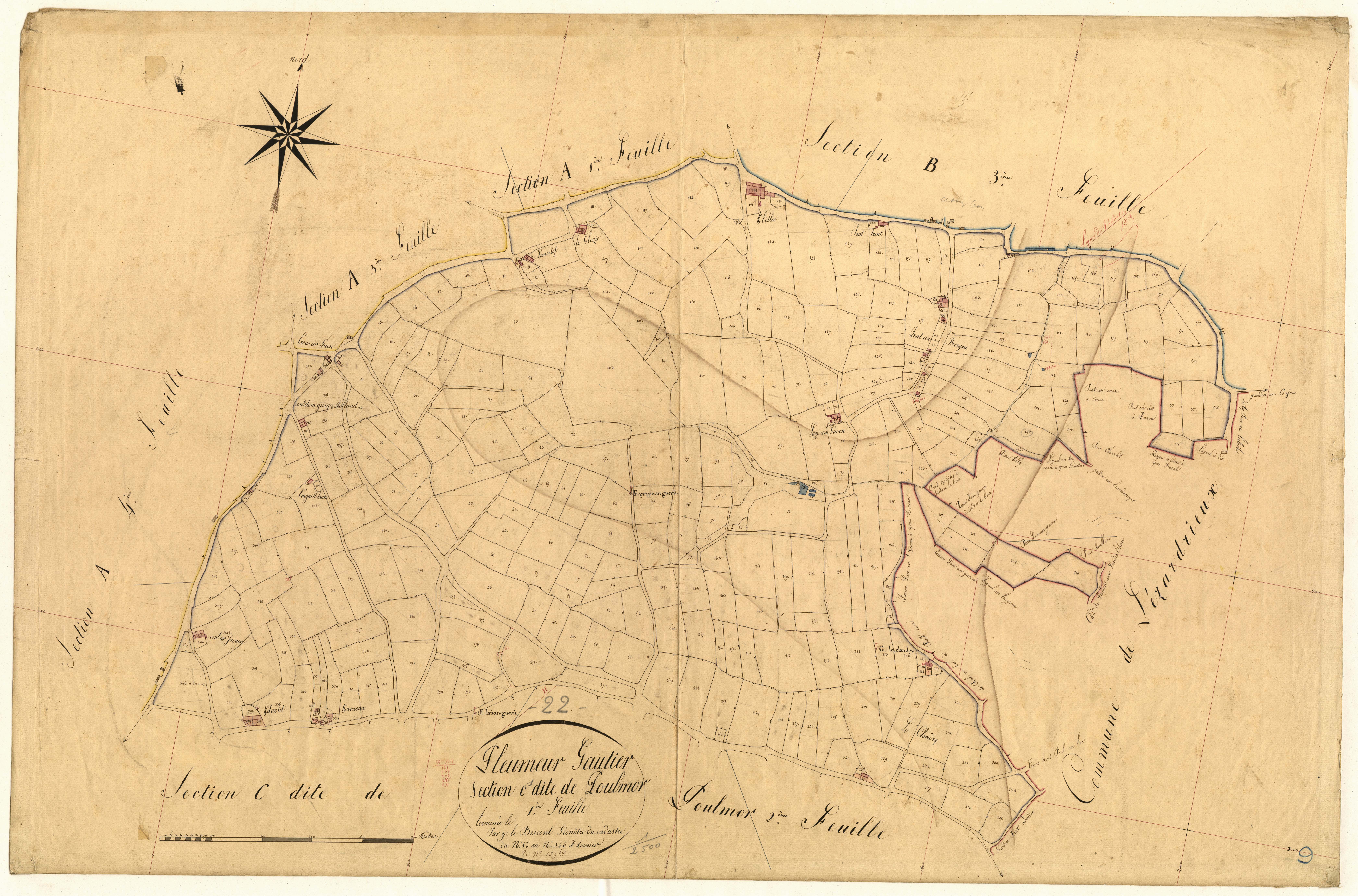Pleumeur-Gautier - Section C, 1re feuille