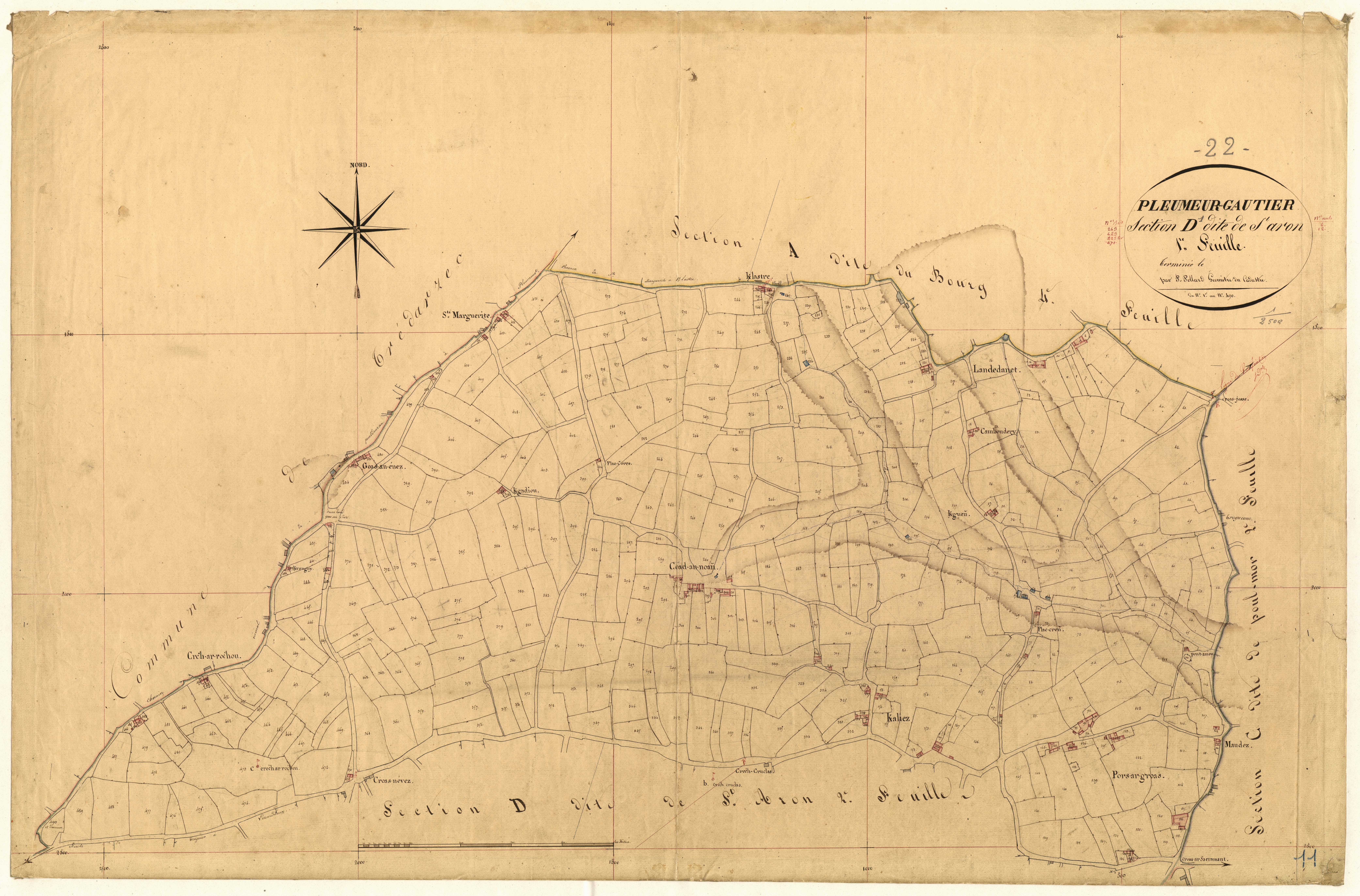 Pleumeur-Gautier - Section D, 1re feuille