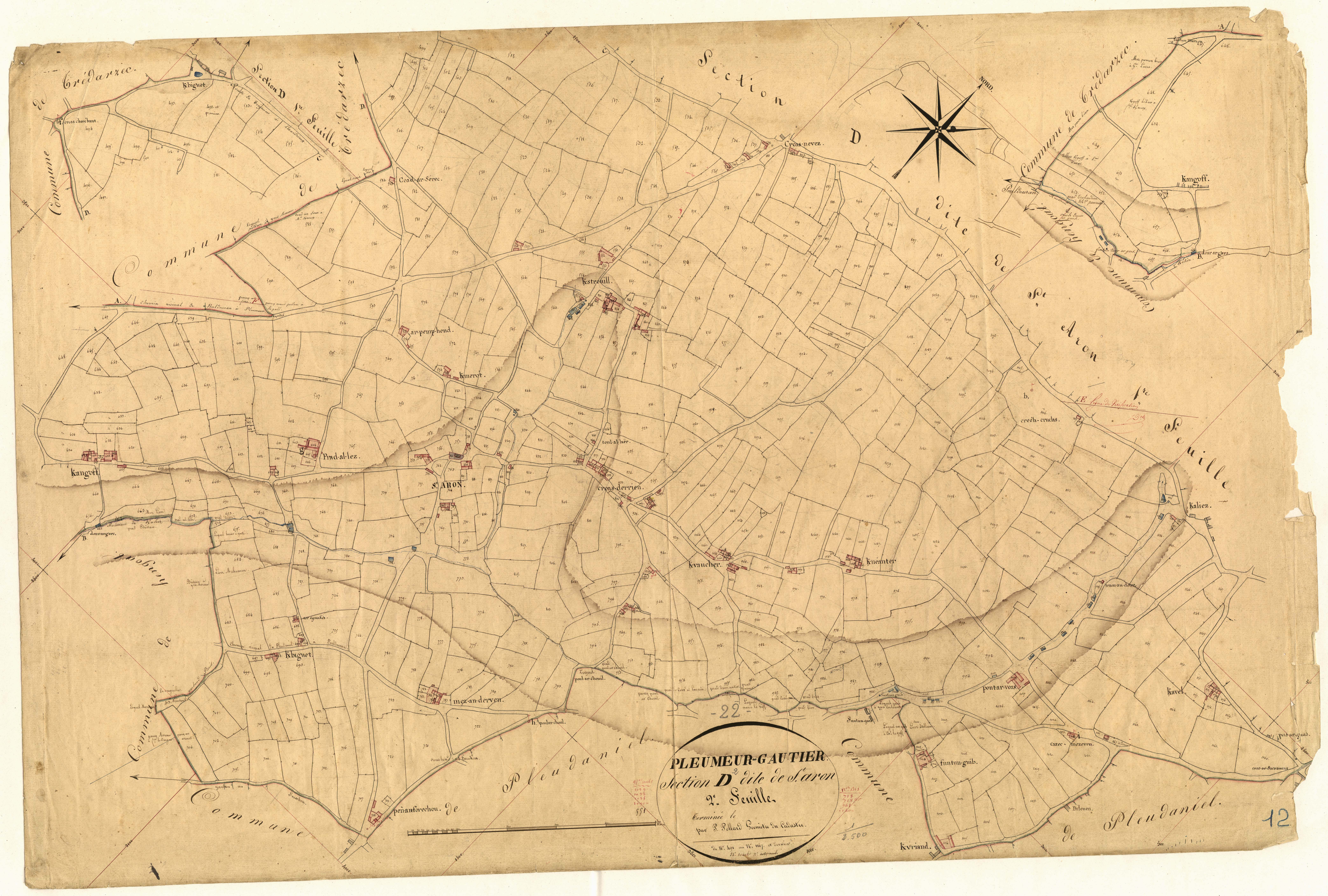 Pleumeur-Gautier - Section D, 2e feuille