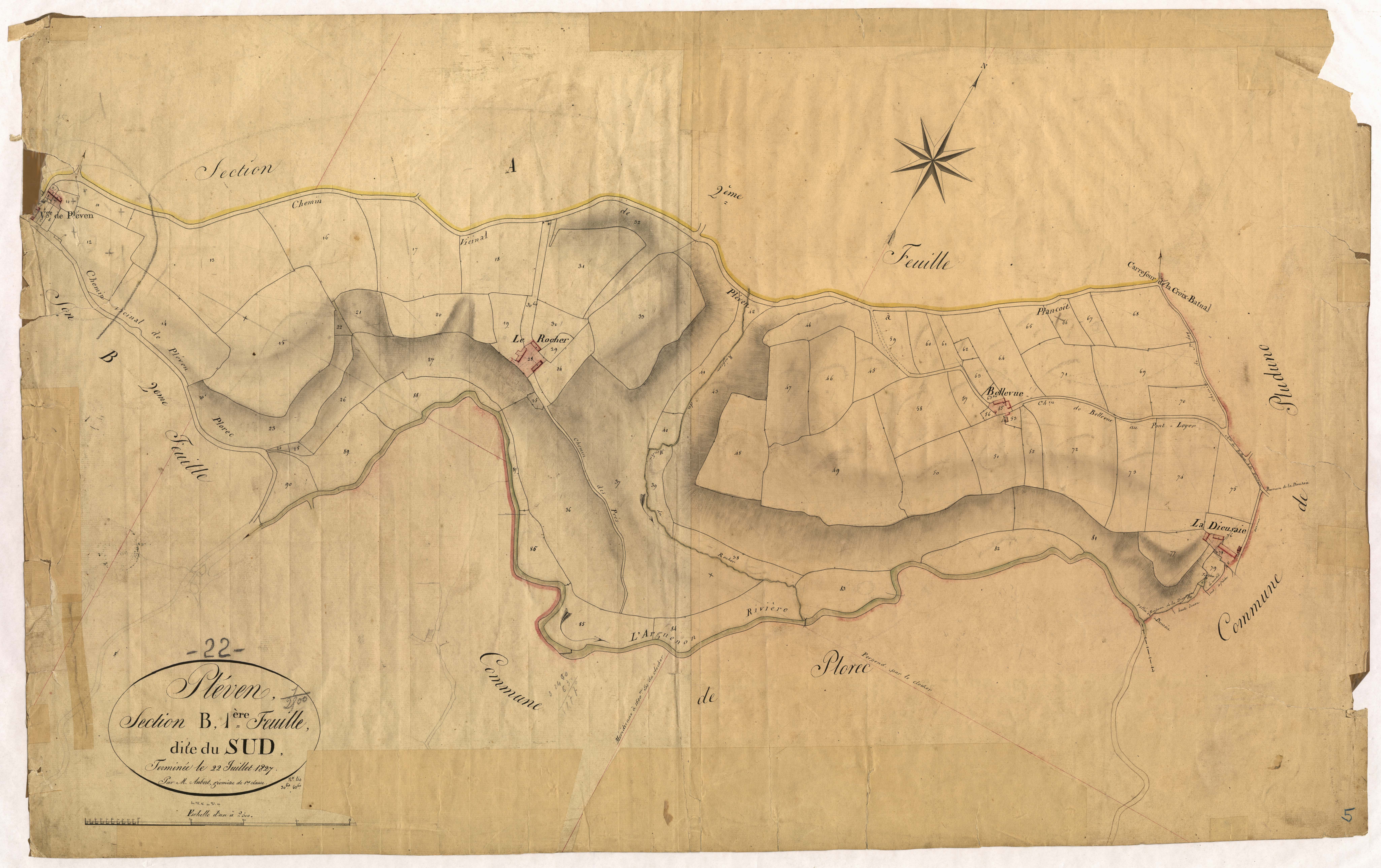 Pléven - Section B, 1re feuille