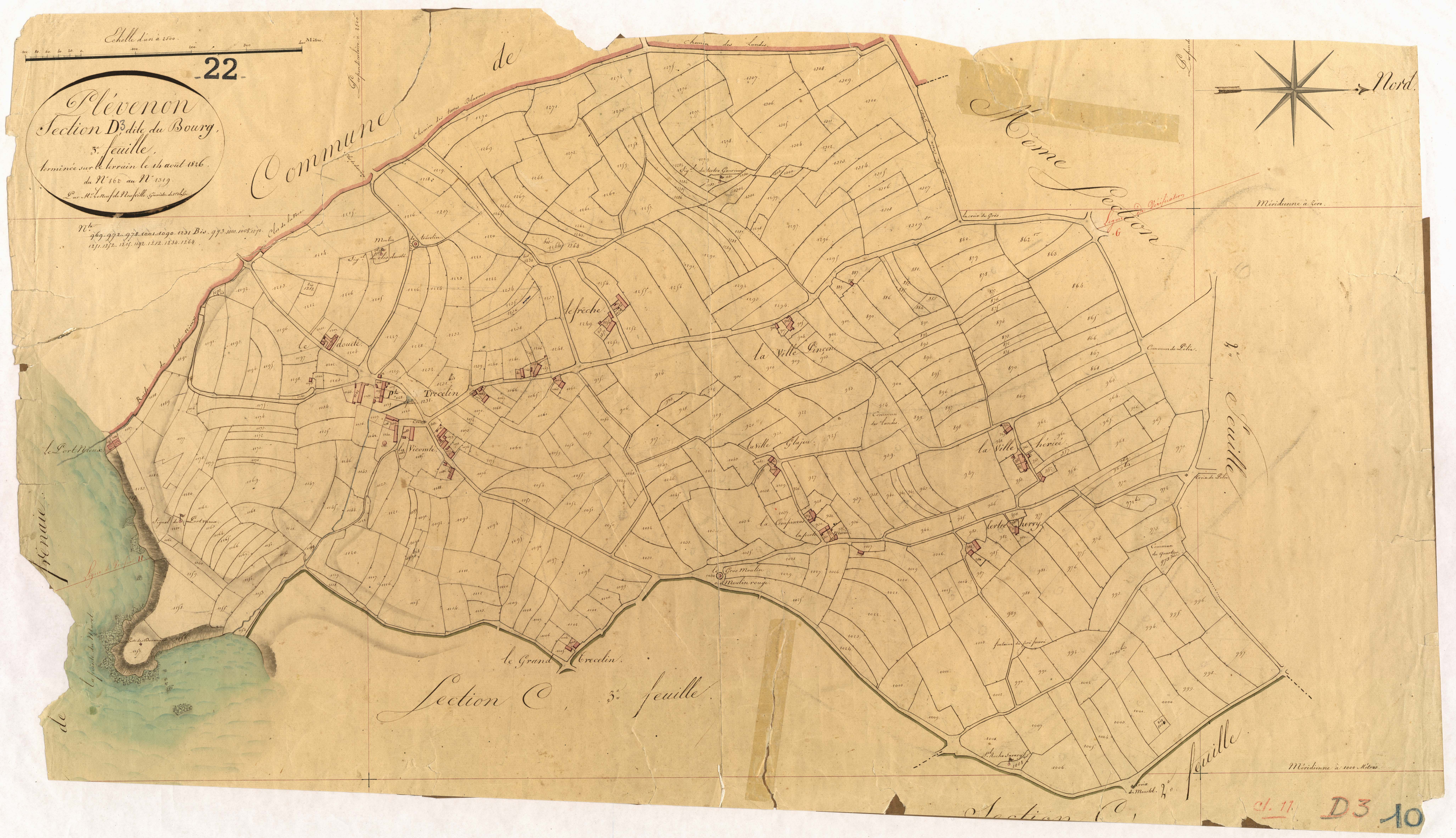 Plévenon - Section D, 3e feuille
