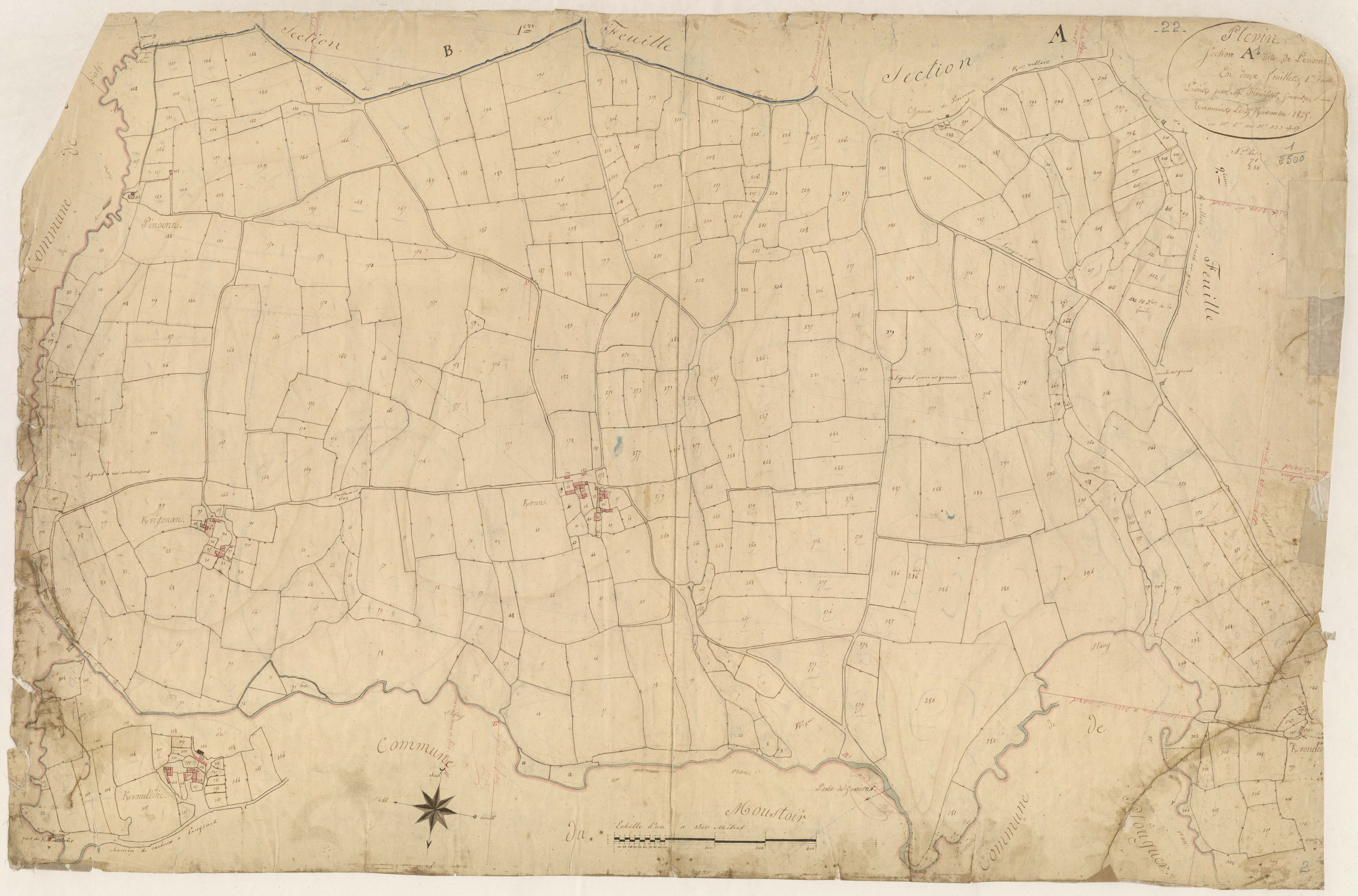 Plévin - Section A, 1re feuille