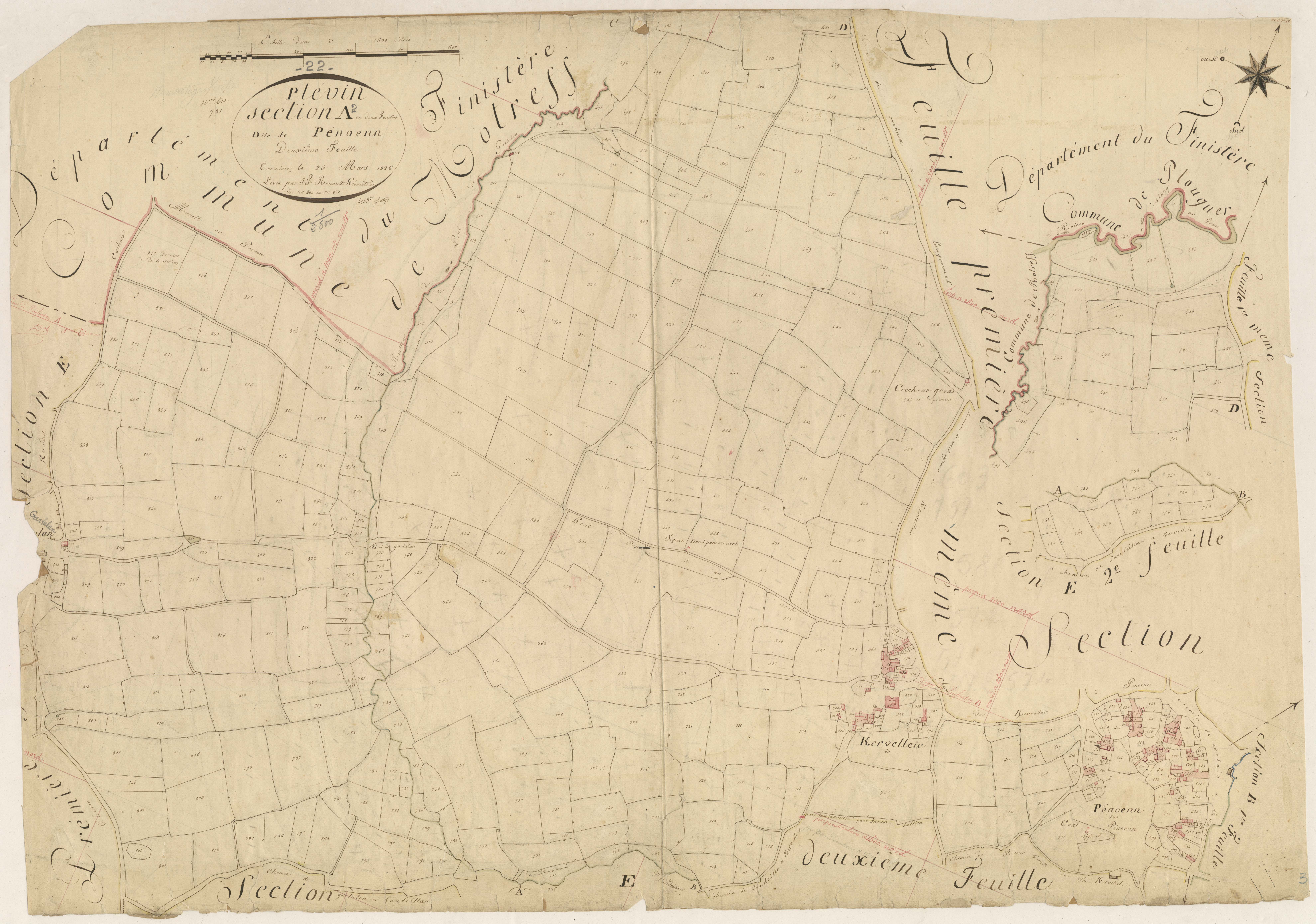 Plévin - Section A, 2e feuille