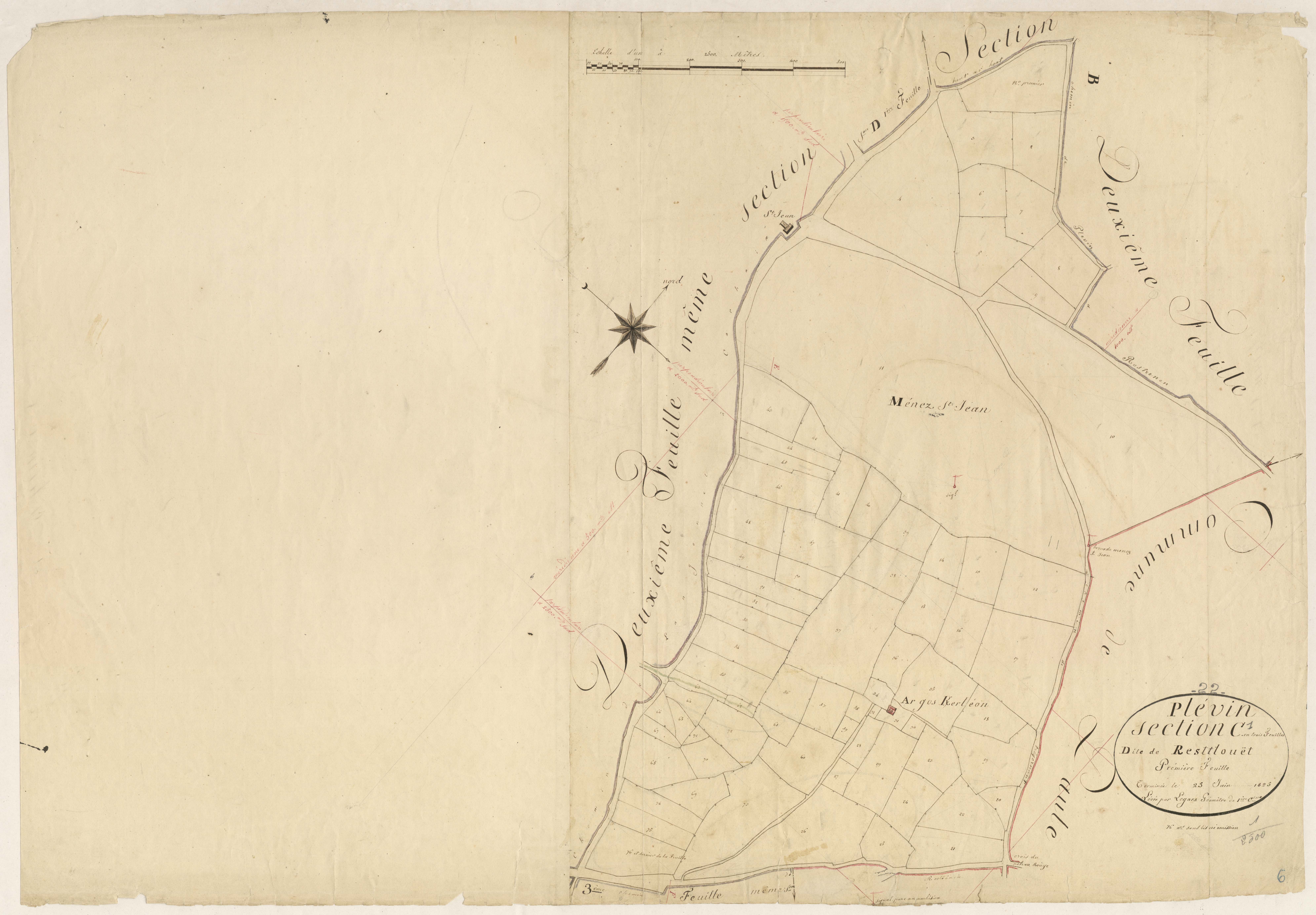 Plévin - Section C, 1re feuille