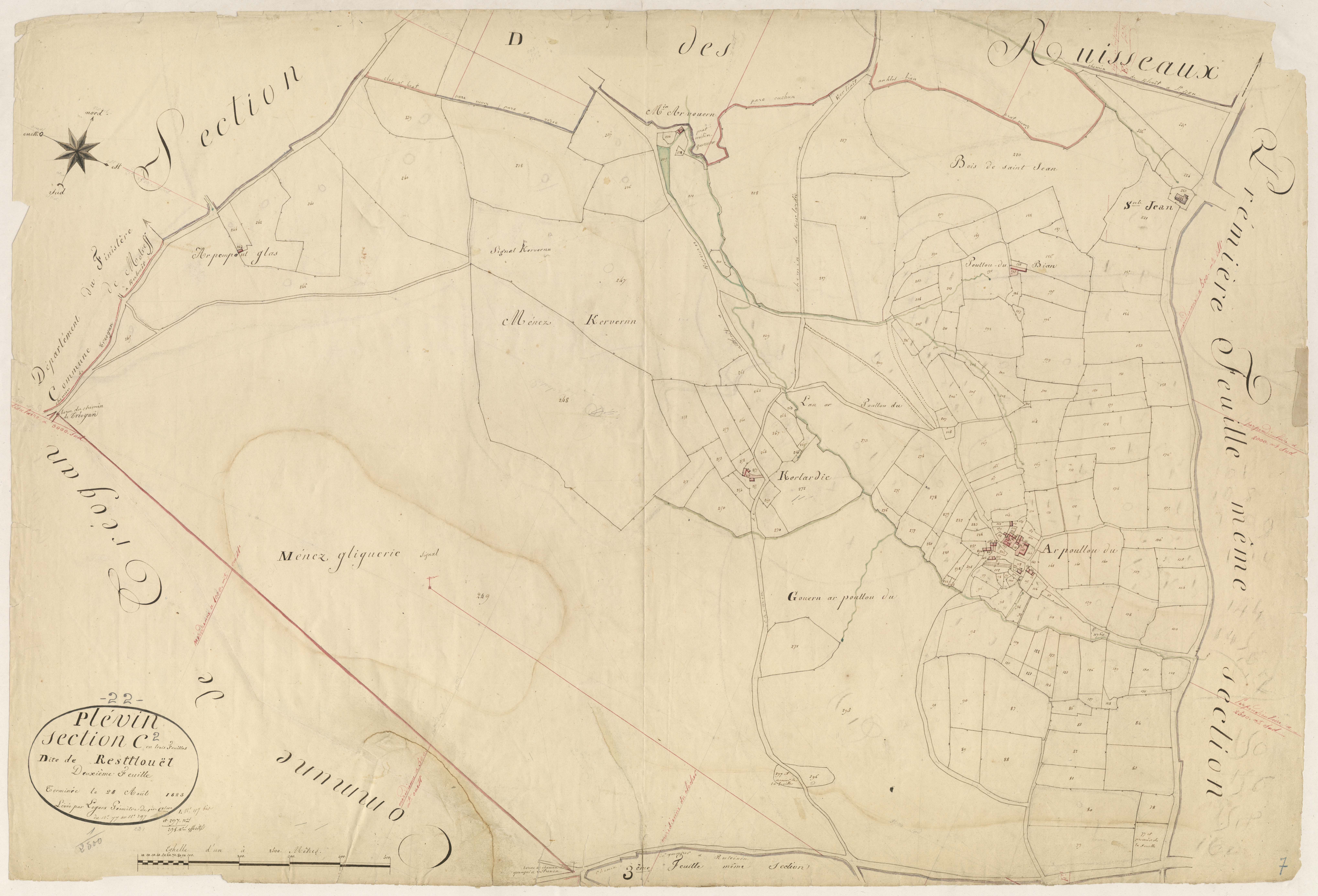 Plévin - Section C, 2e feuille