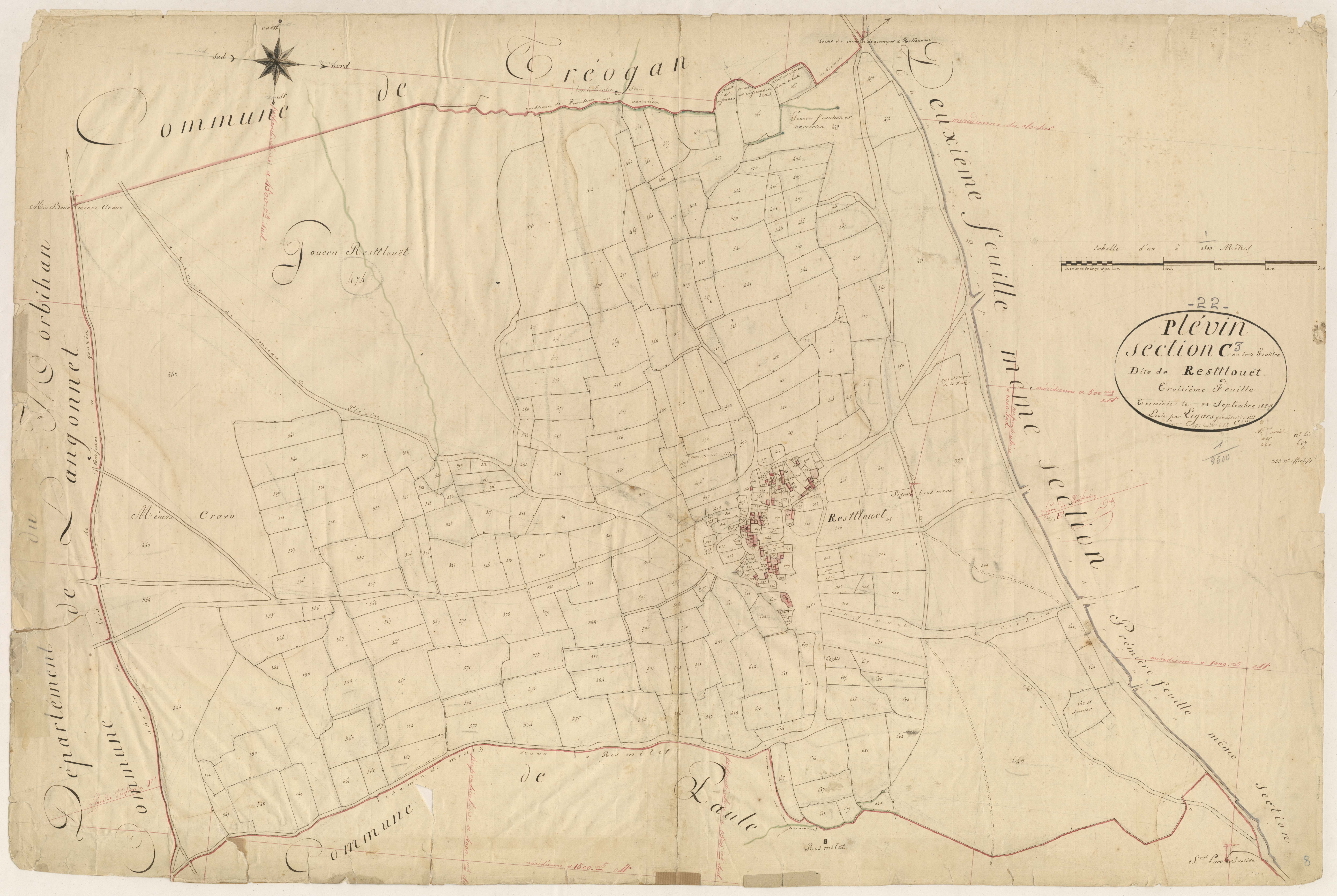 Plévin - Section C, 3e feuille
