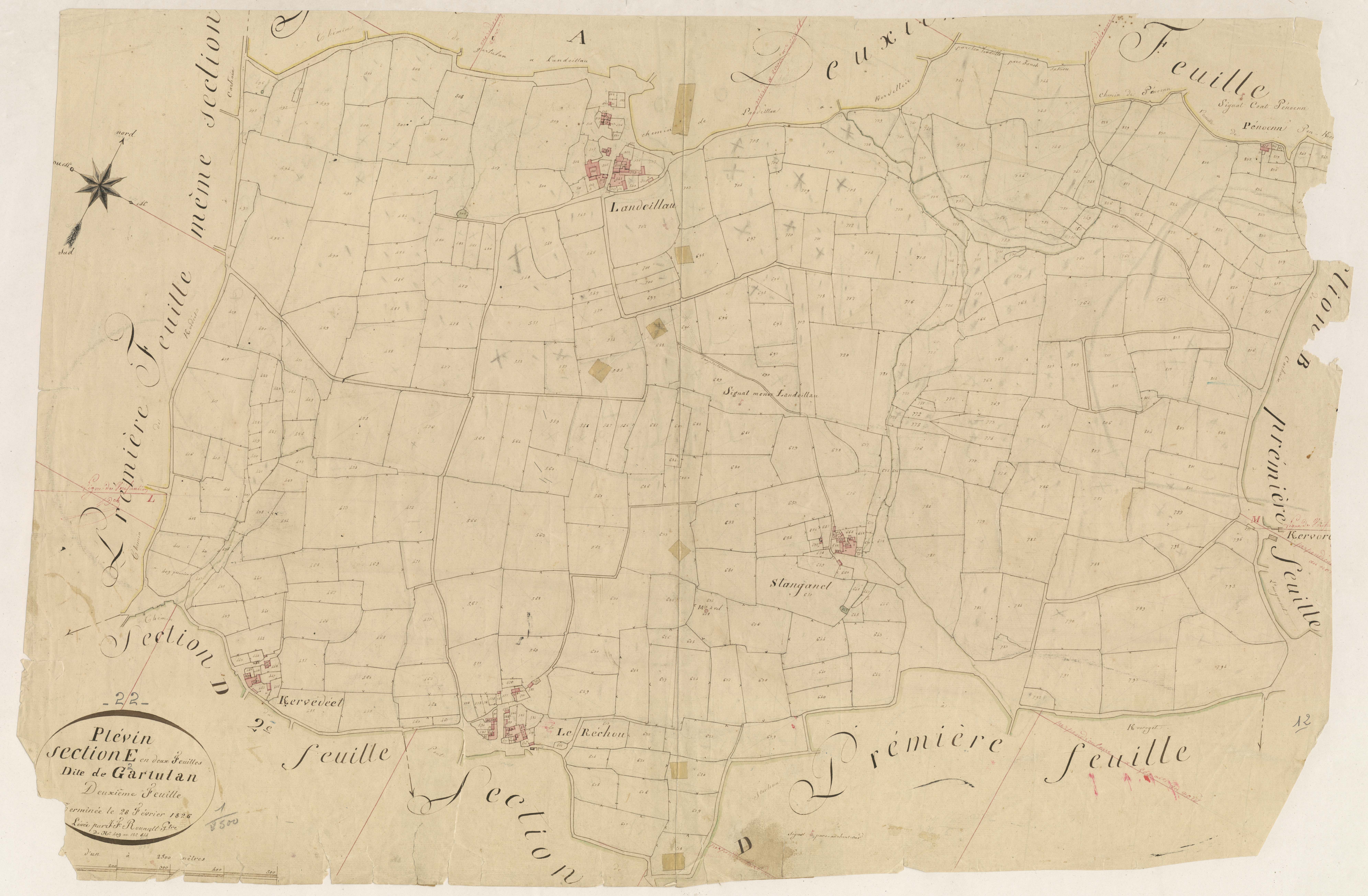 Plévin - Section E, 2e feuille