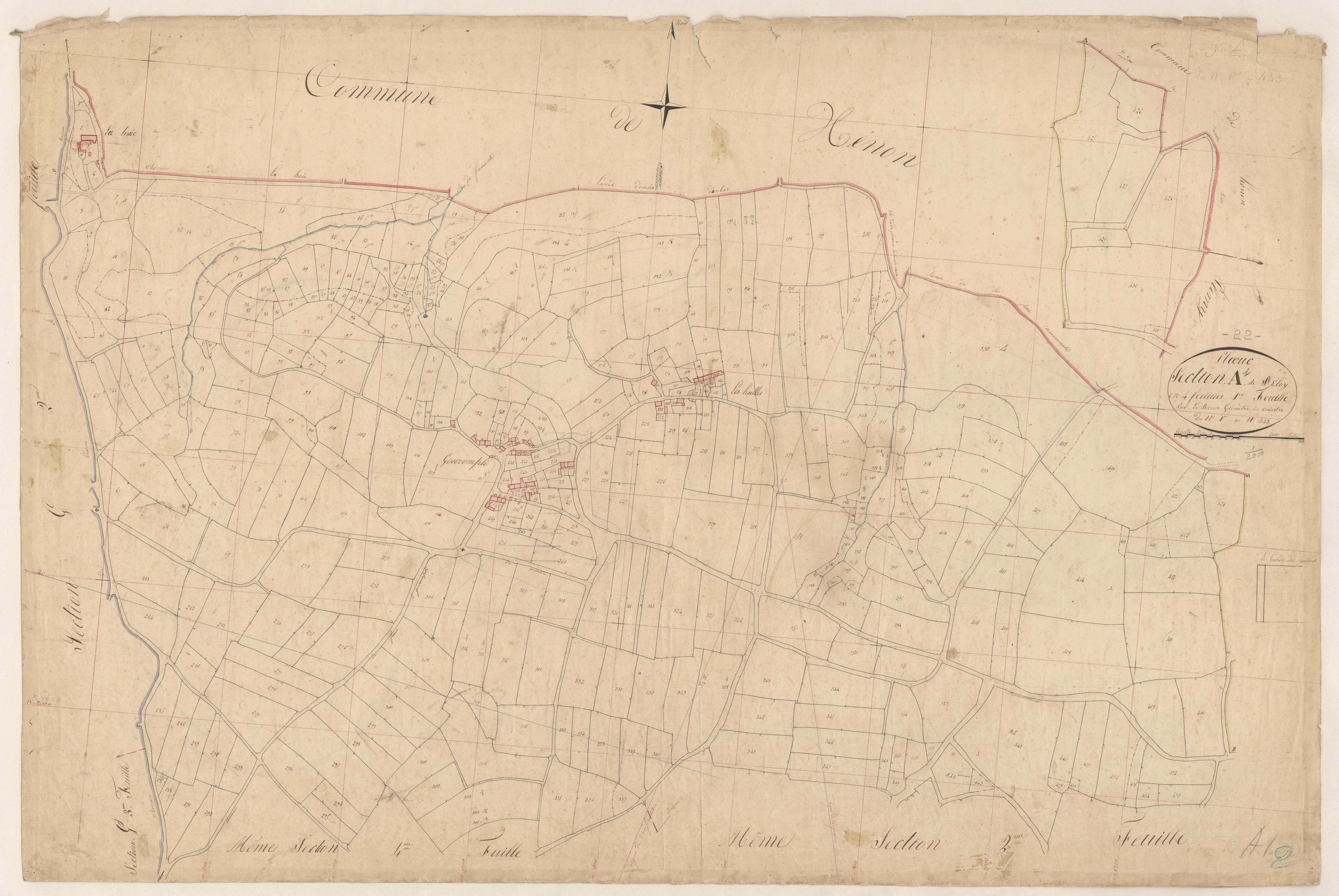 Plœuc-sur-Lié - Section A, 1re feuille