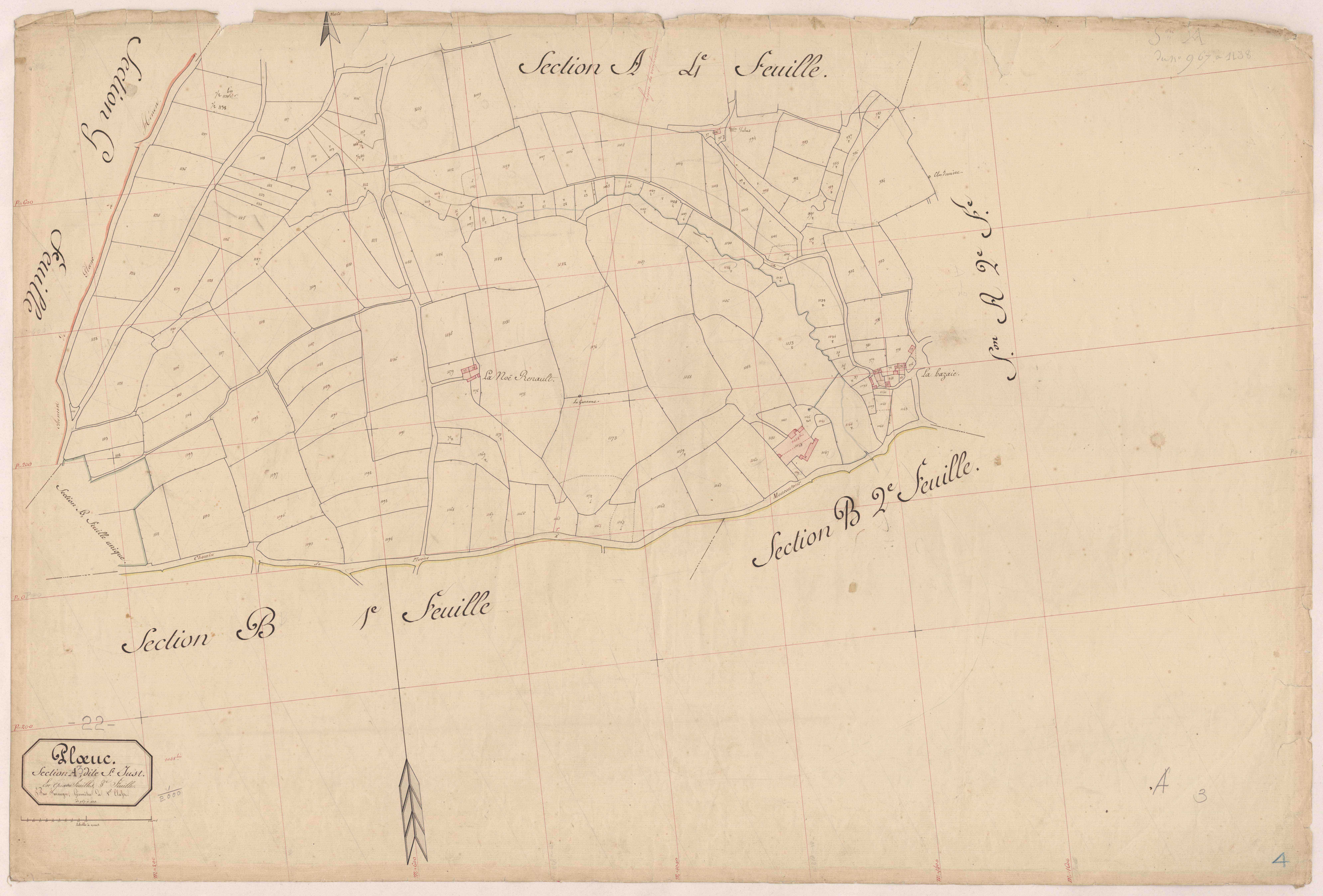 Plœuc-sur-Lié - Section A, 3e feuille