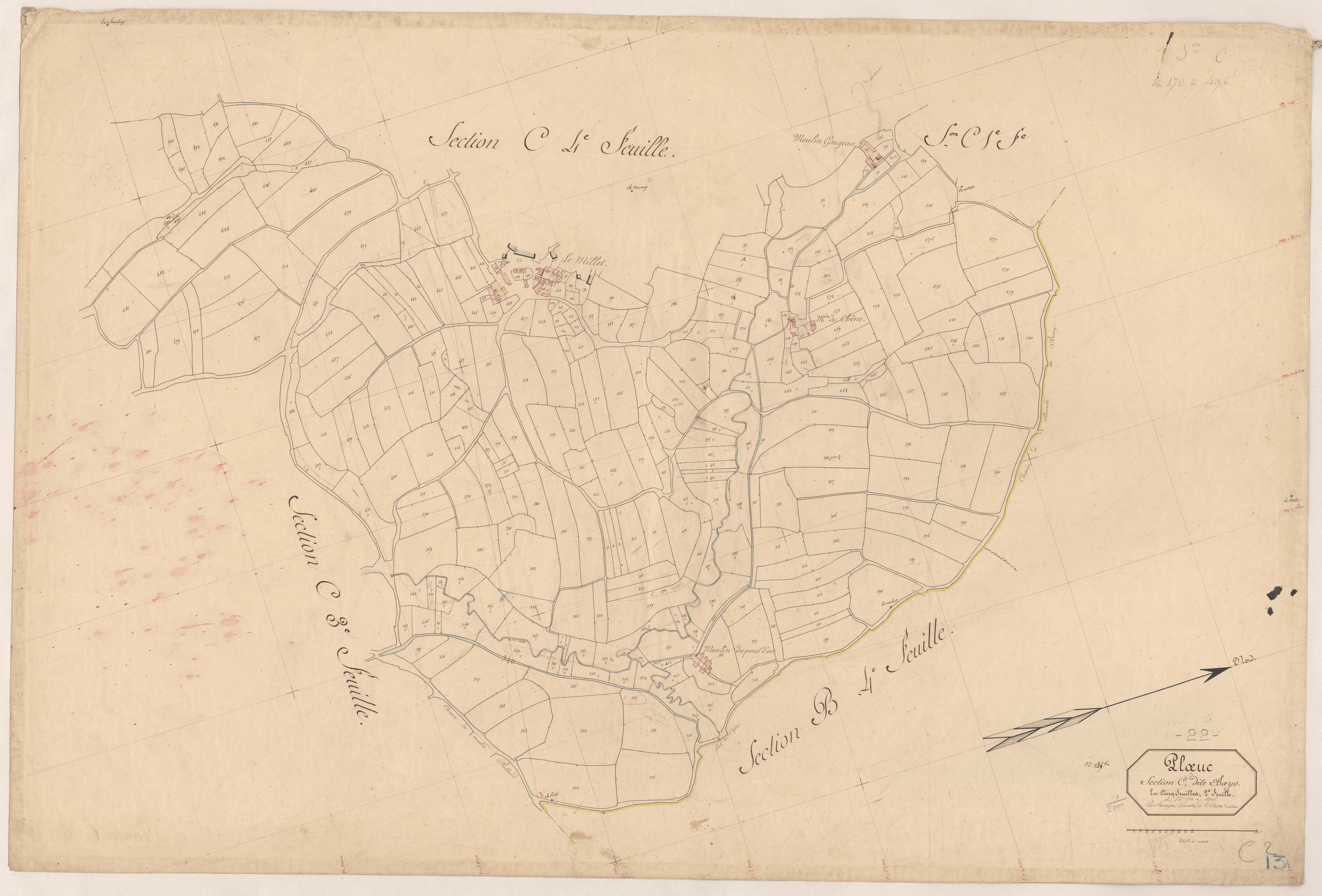 Plœuc-sur-Lié - Section C, 2e feuille