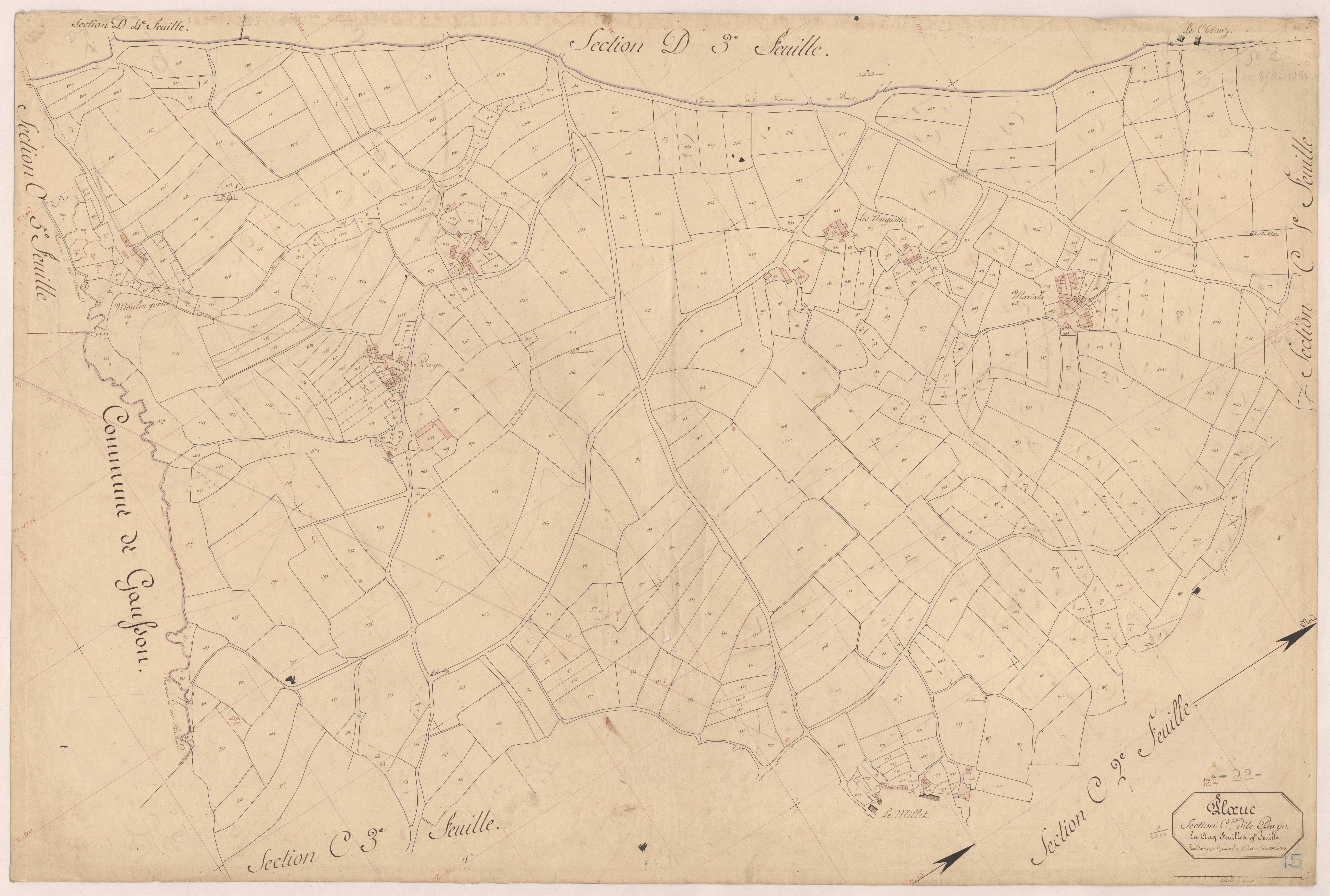 Plœuc-sur-Lié - Section C, 4e feuille