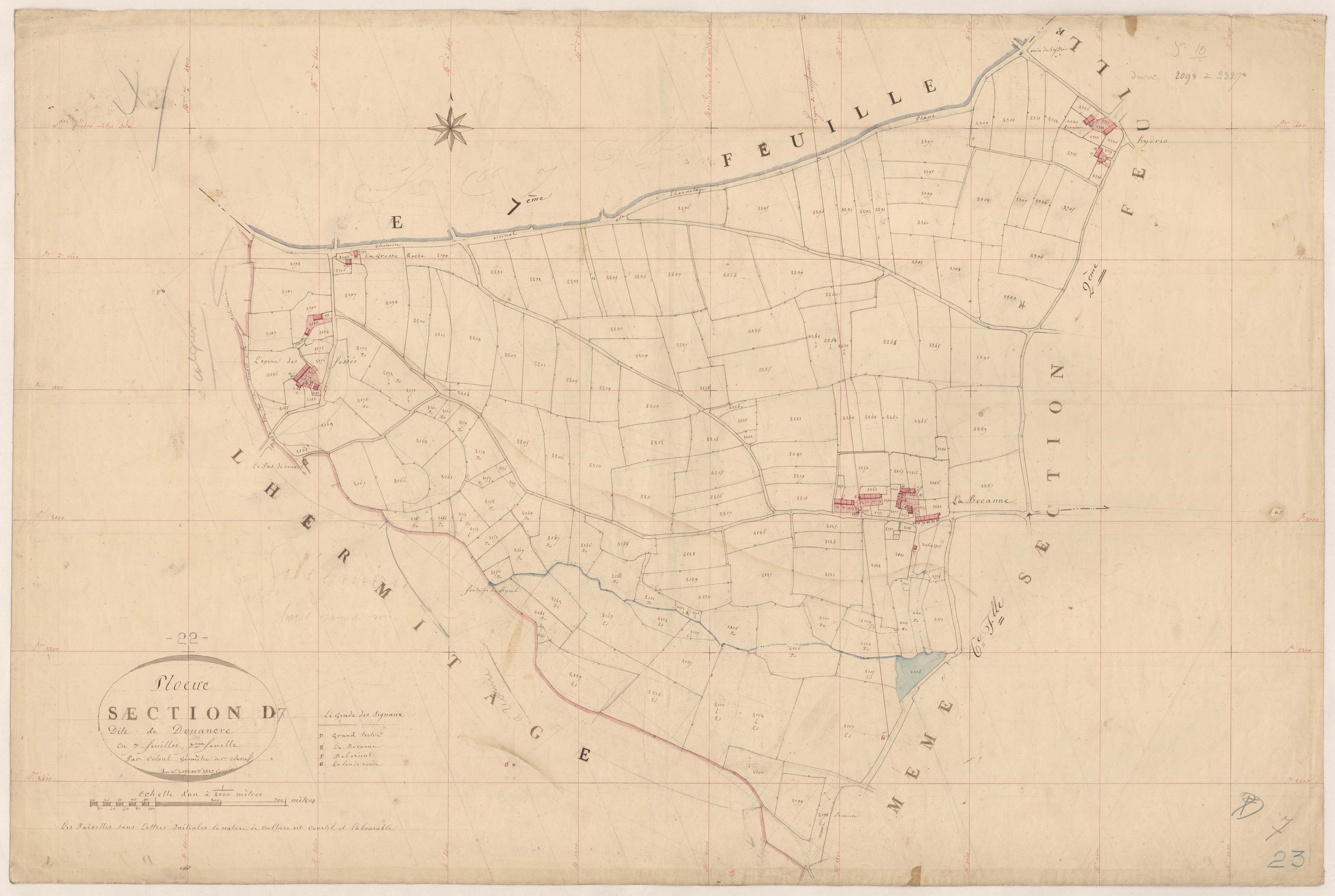 Plœuc-sur-Lié - Section D, 7e feuille