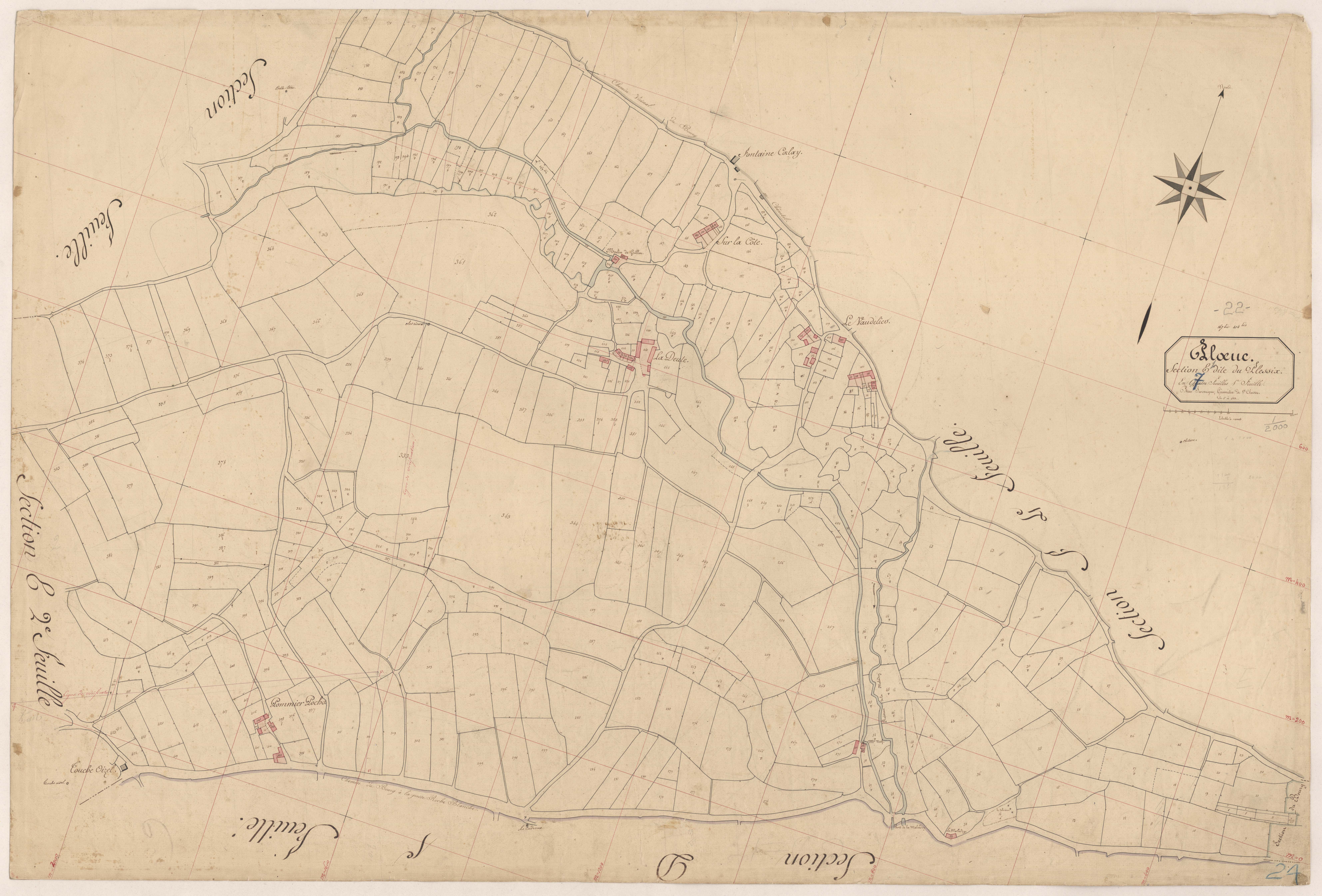 Plœuc-sur-Lié - Section E, 1re feuille