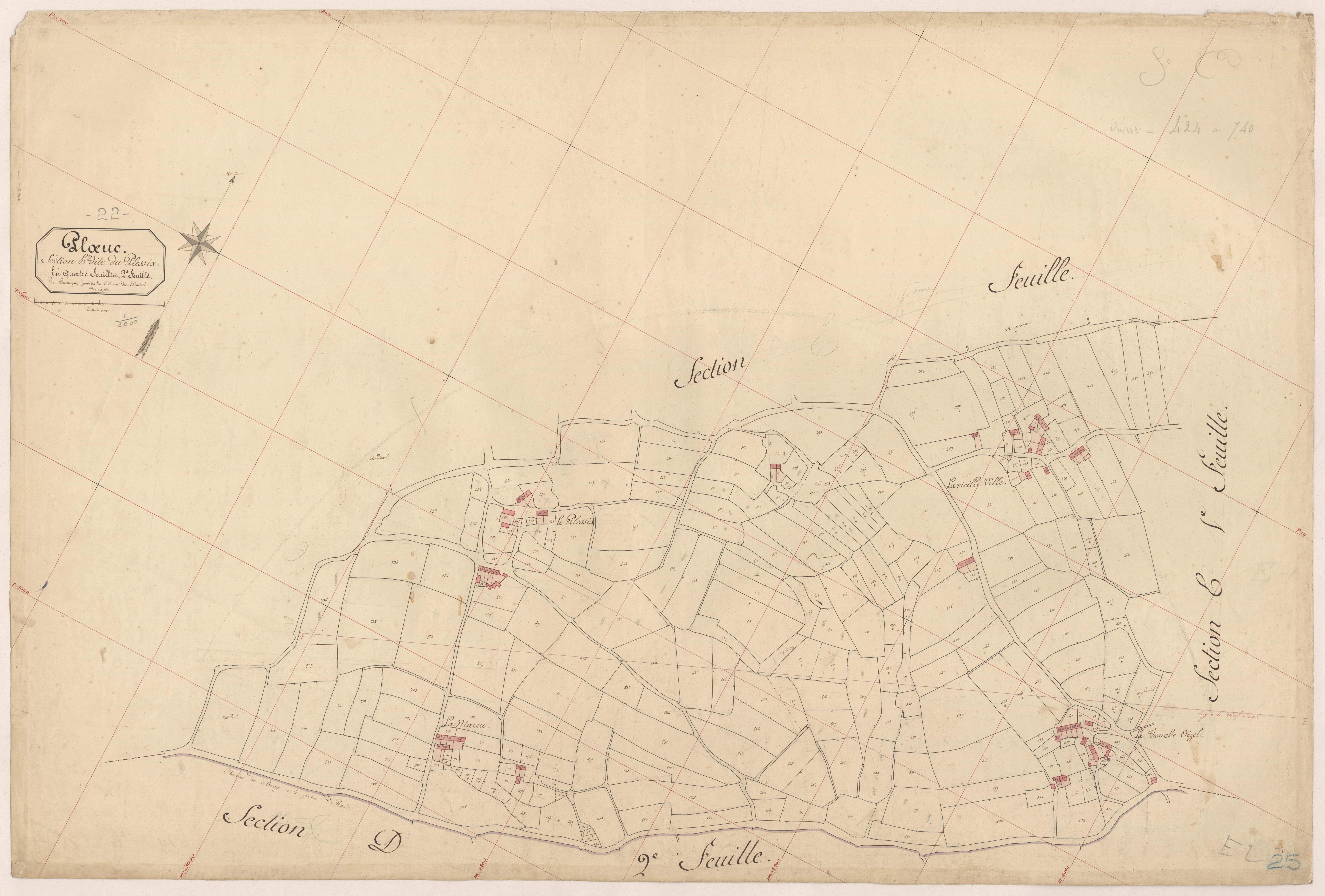 Plœuc-sur-Lié - Section E, 2e feuille