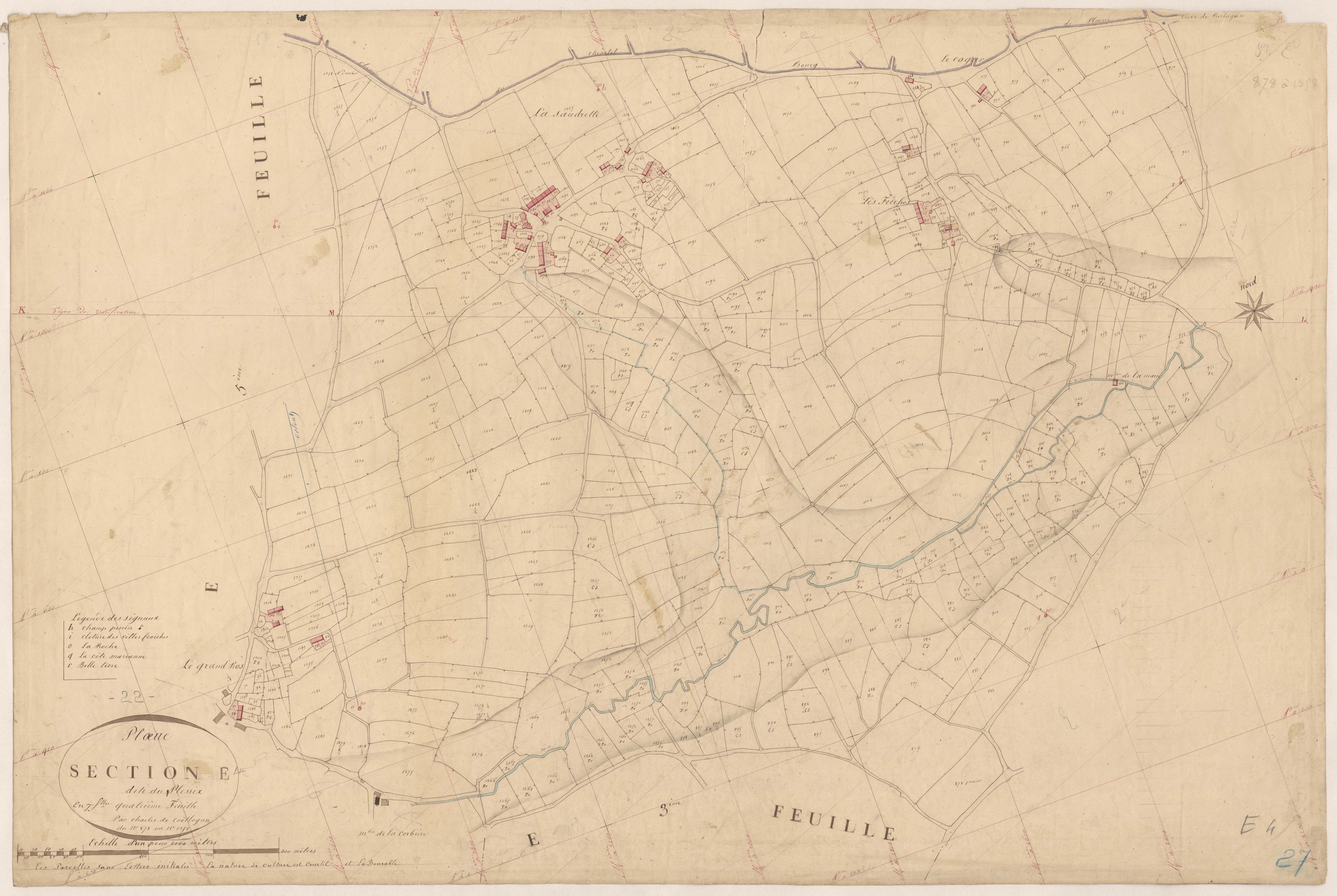Plœuc-sur-Lié - Section E, 4e feuille