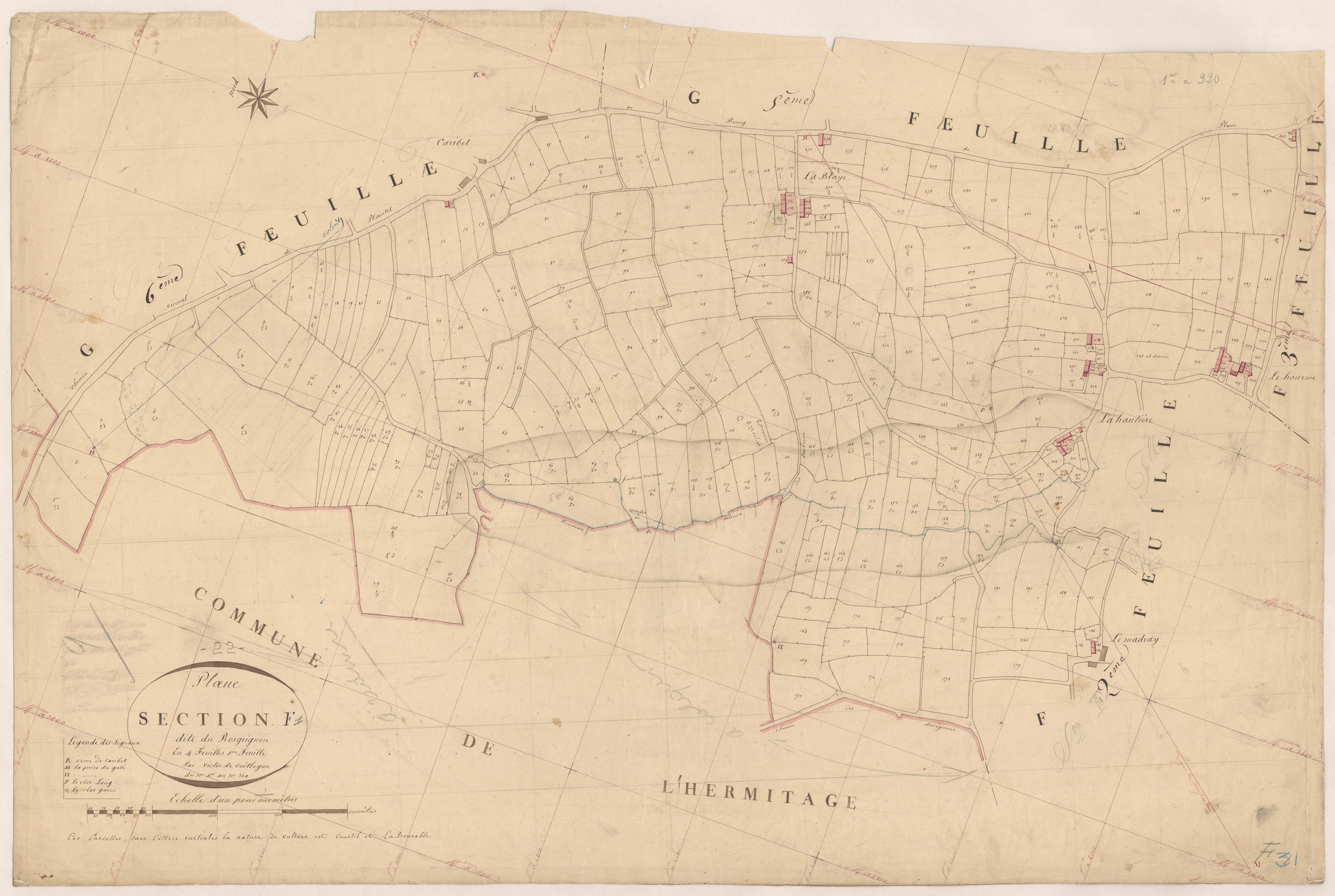 Plœuc-sur-Lié - Section F, 1re feuille