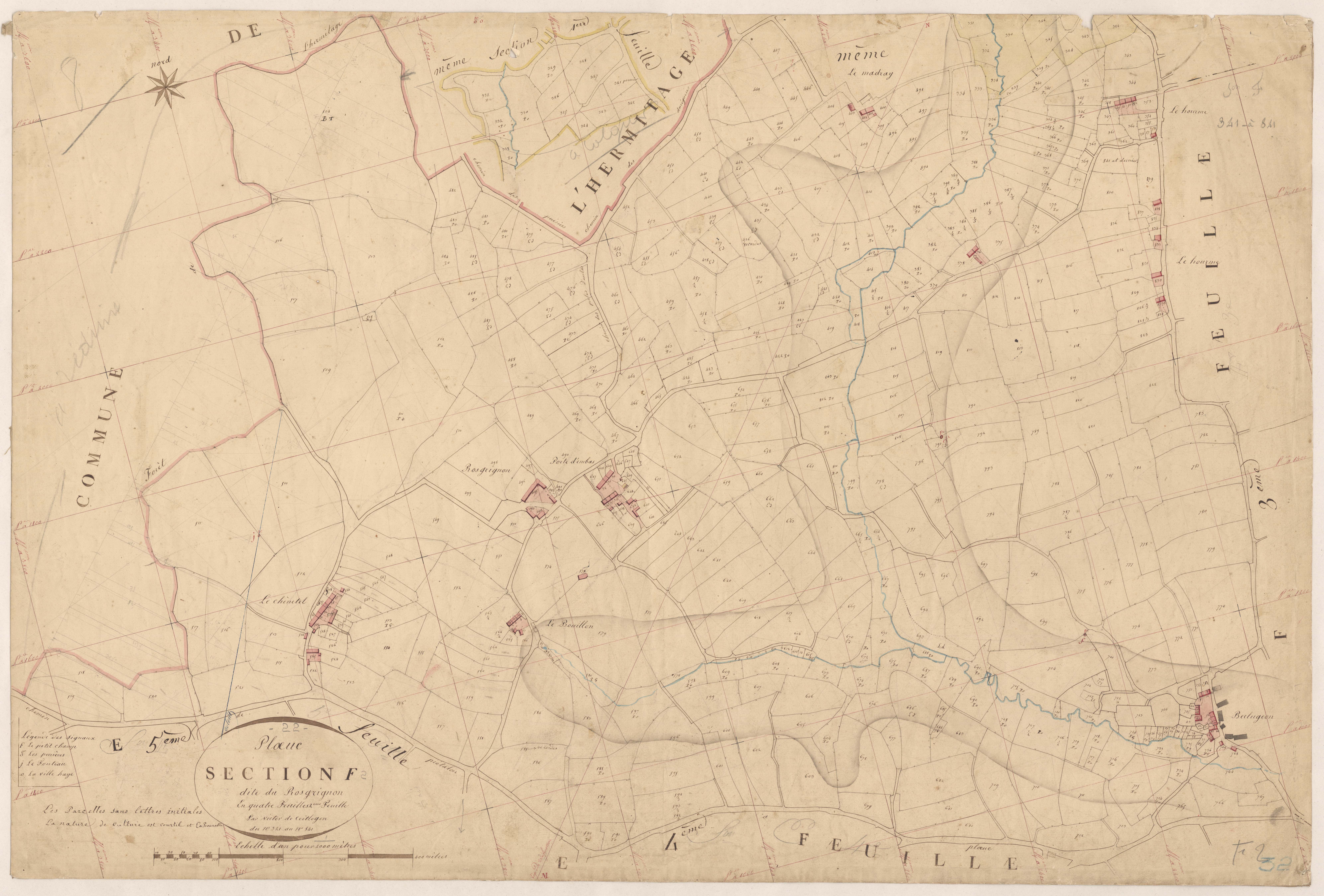 Plœuc-sur-Lié - Section F, 2e feuille
