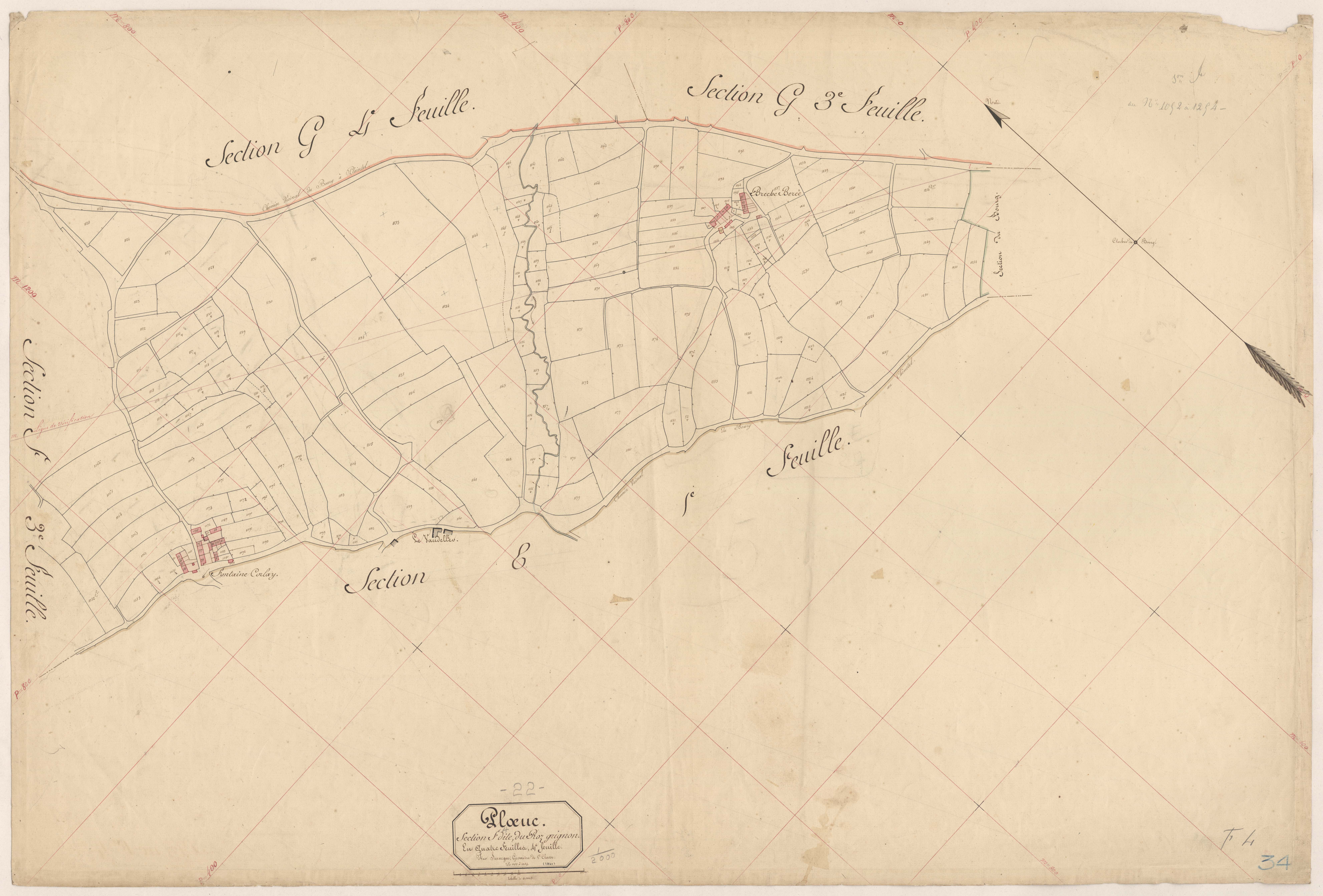Plœuc-sur-Lié - Section F, 4e feuille