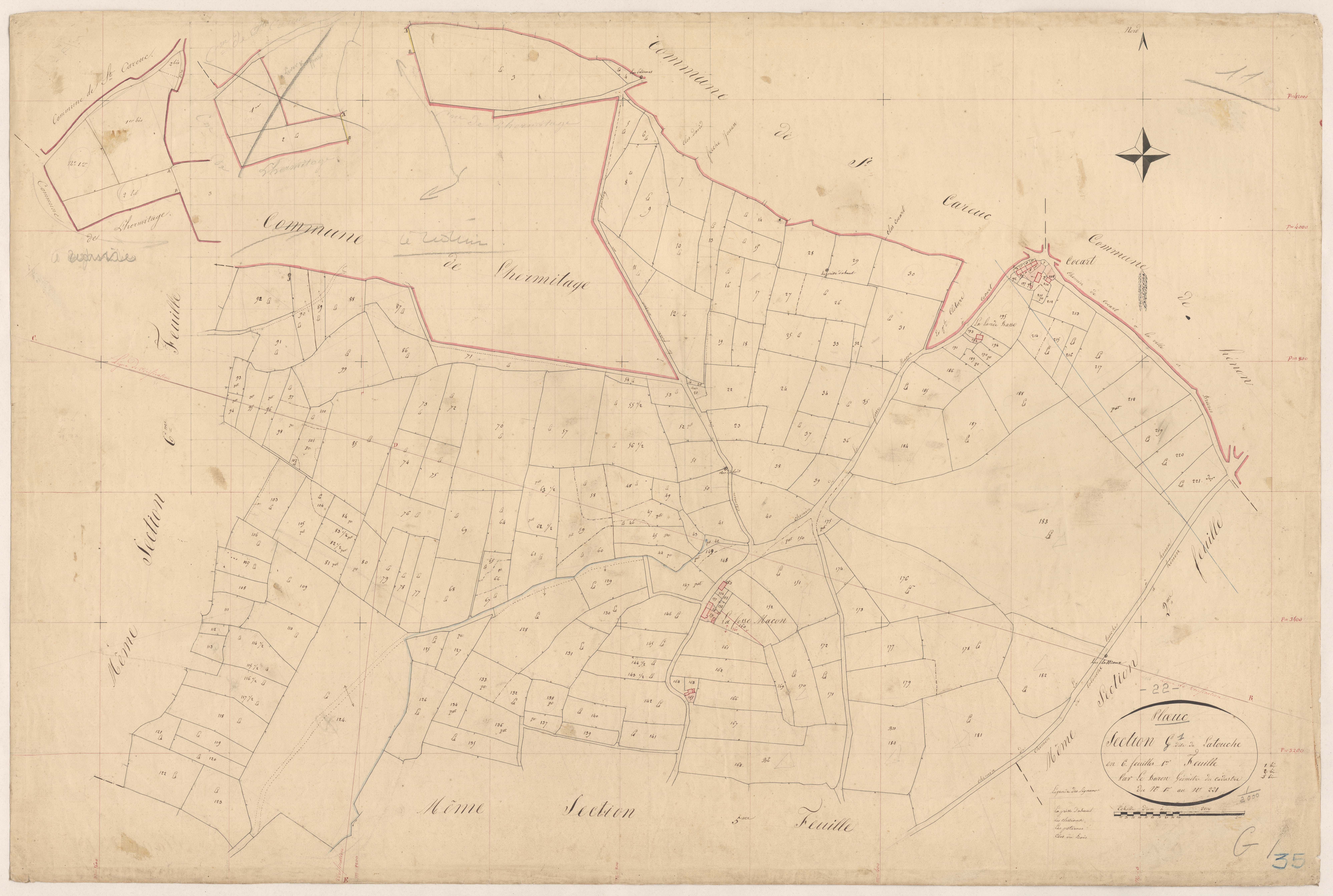 Plœuc-sur-Lié - Section G, 1re feuille