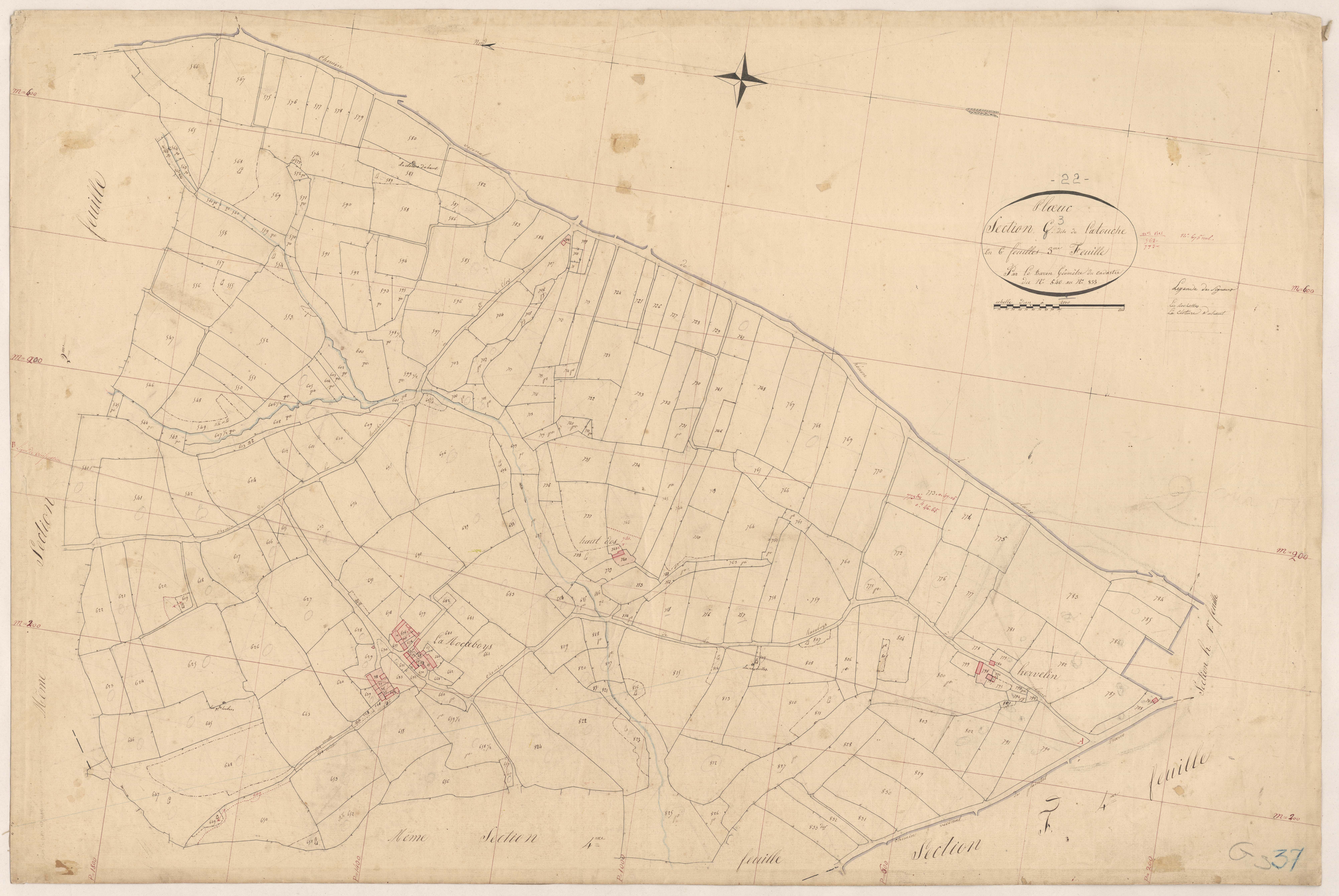 Plœuc-sur-Lié - Section G, 3e feuille