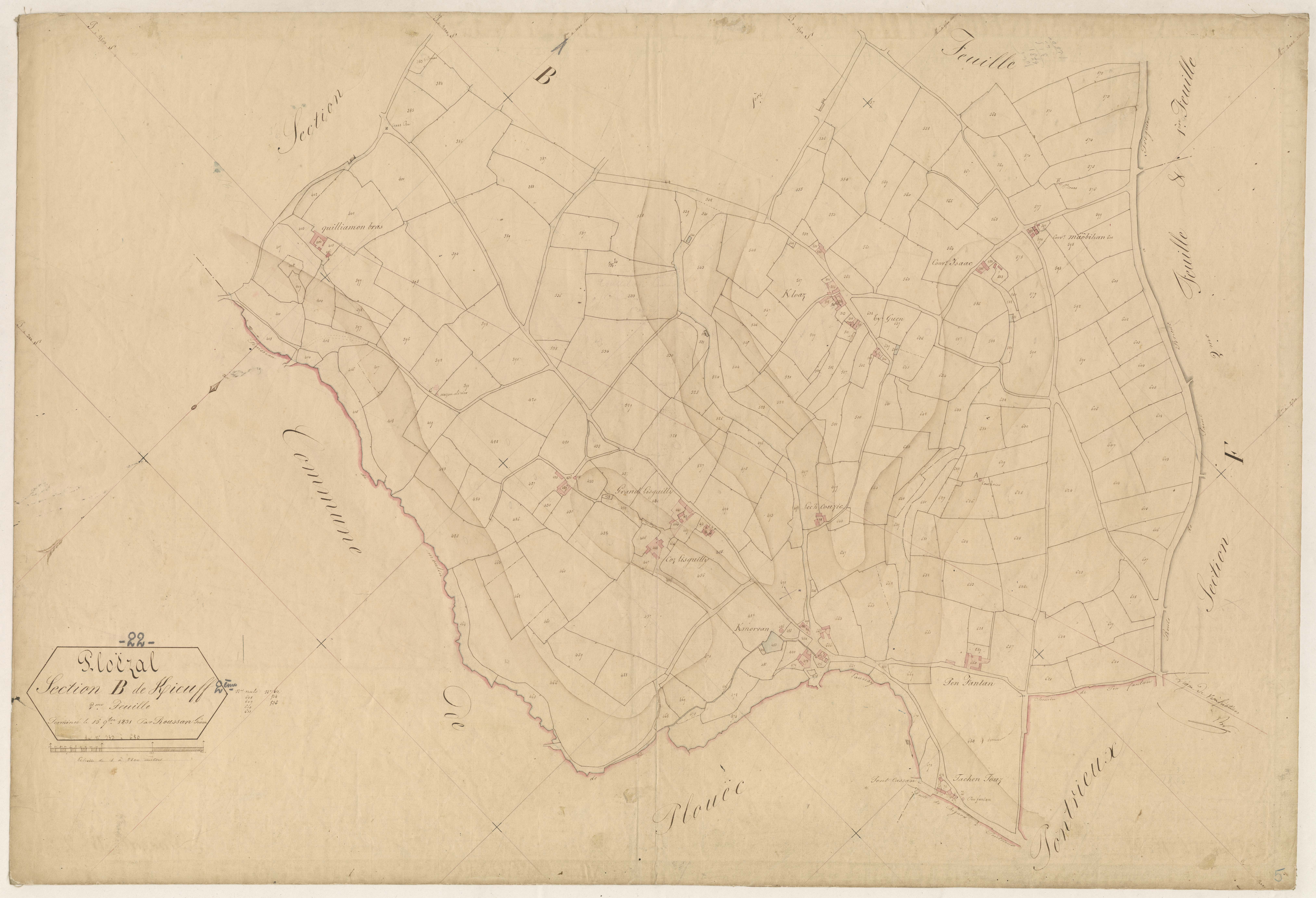 Ploëzal - Section B, 2e feuille