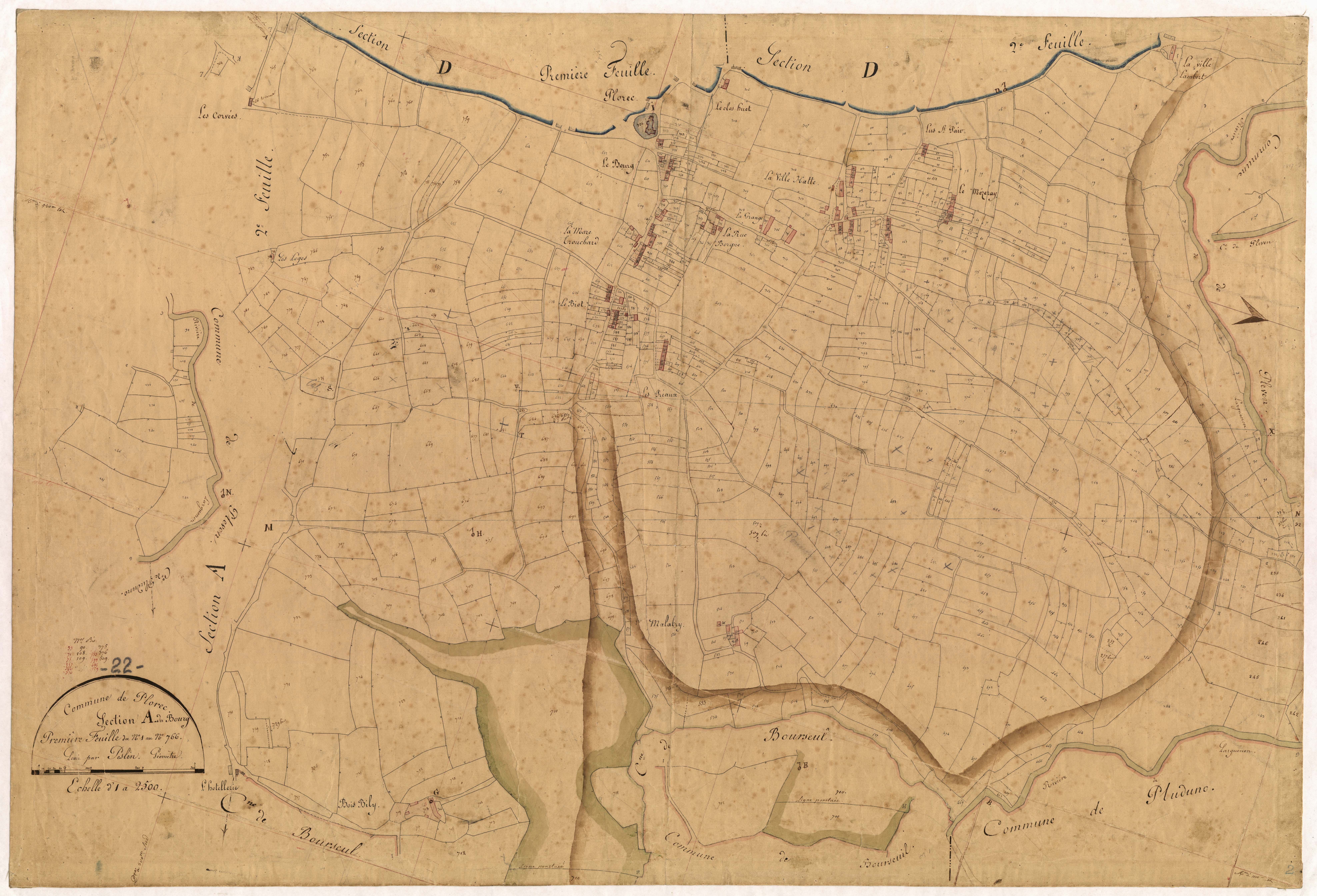 Plorec-sur-Arguenon - Section A, 1re feuille