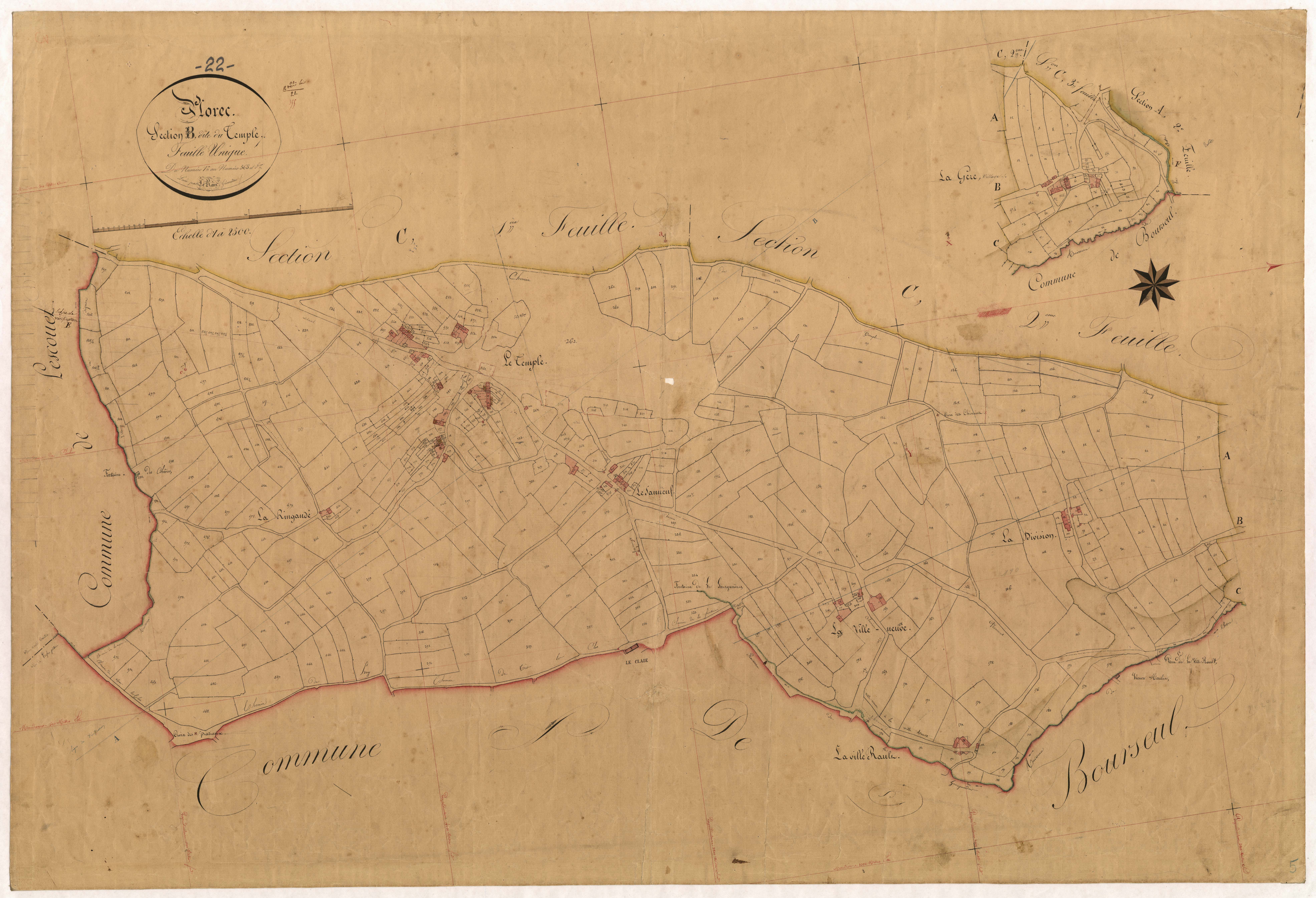Plorec-sur-Arguenon - Section B, feuille unique