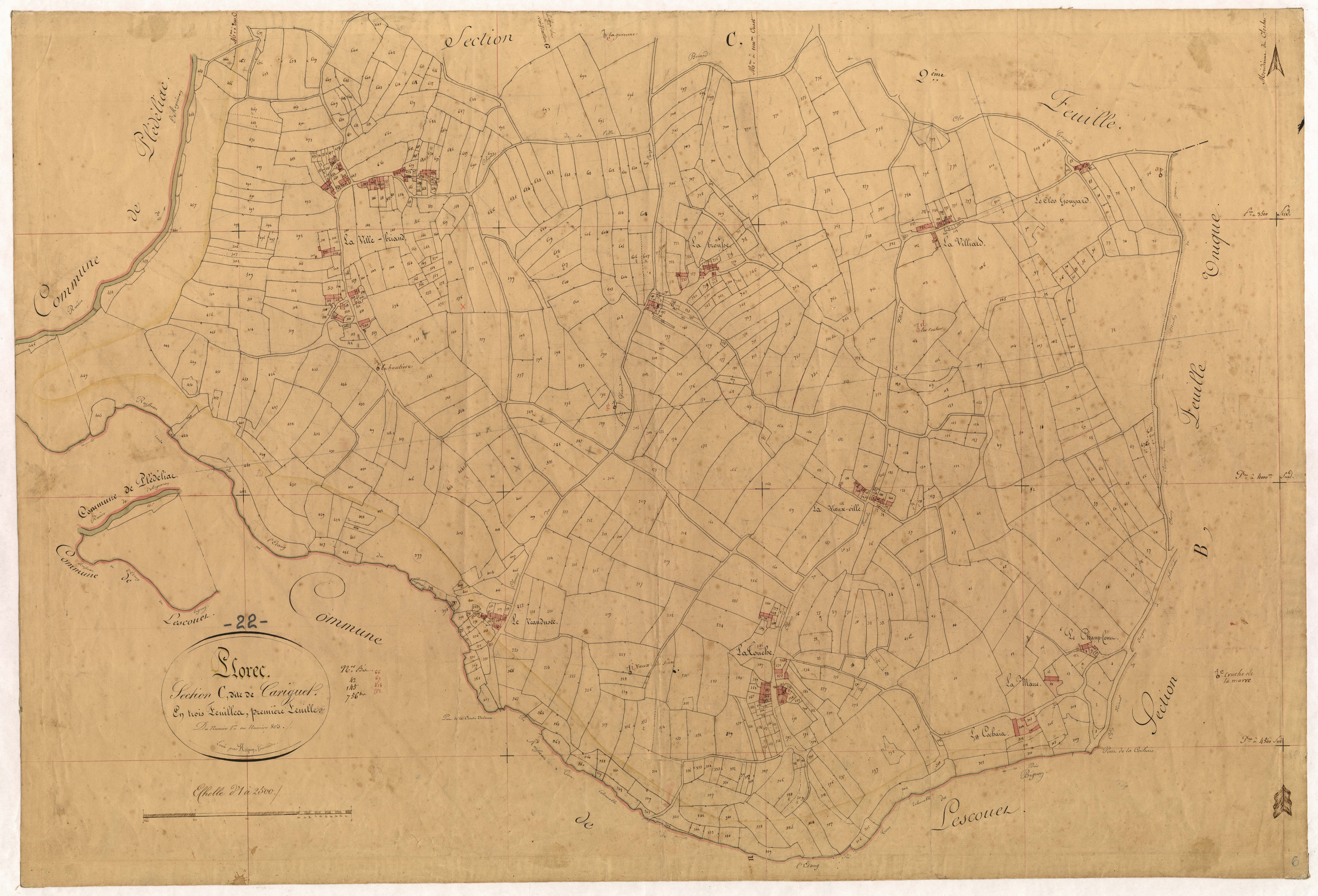 Plorec-sur-Arguenon - Section C, 1re feuille